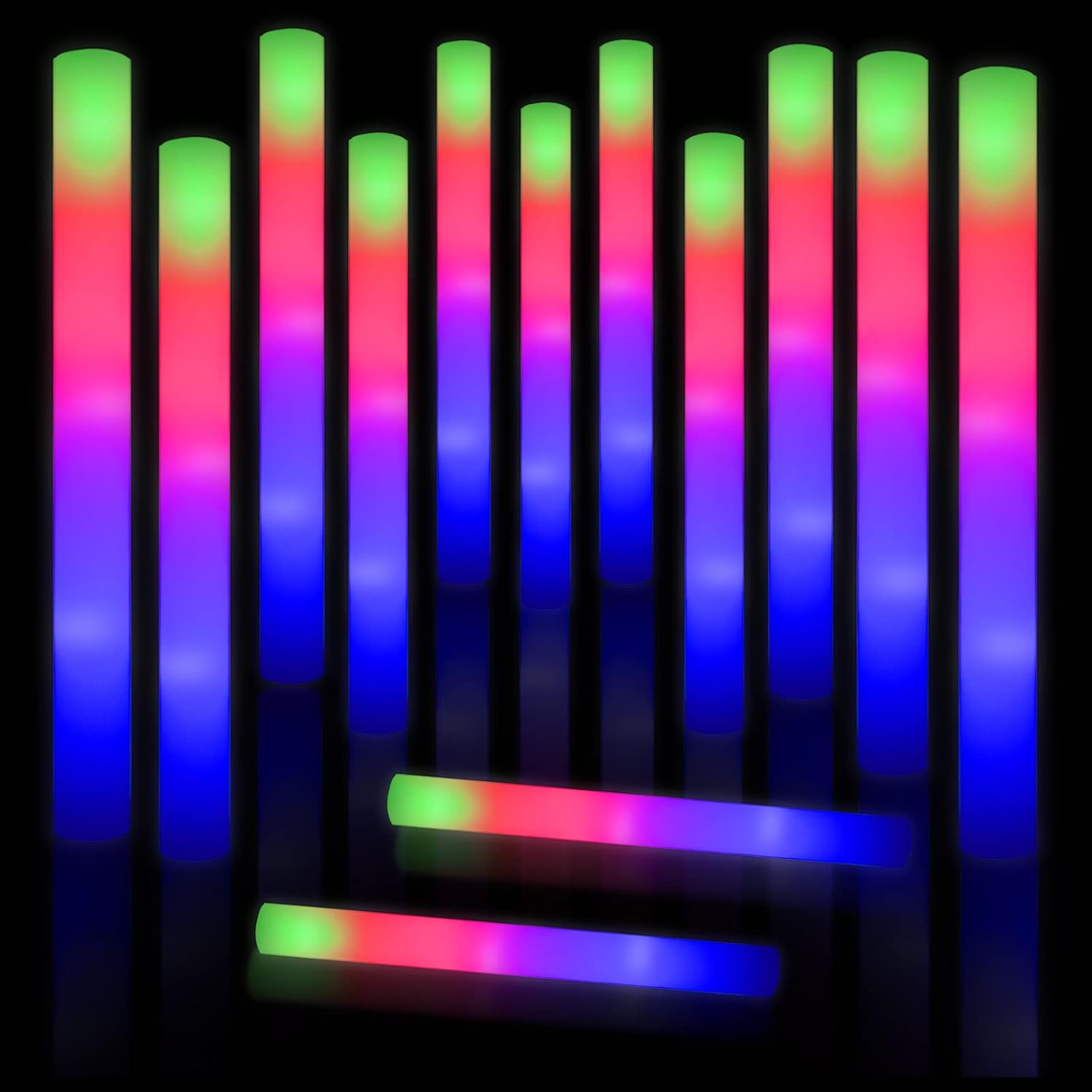 Thumbnail 6 de DkevEu 30Pcs Foam Glow Sticks Bulk – Long Lasting Light Up Foam Sticks for Parties