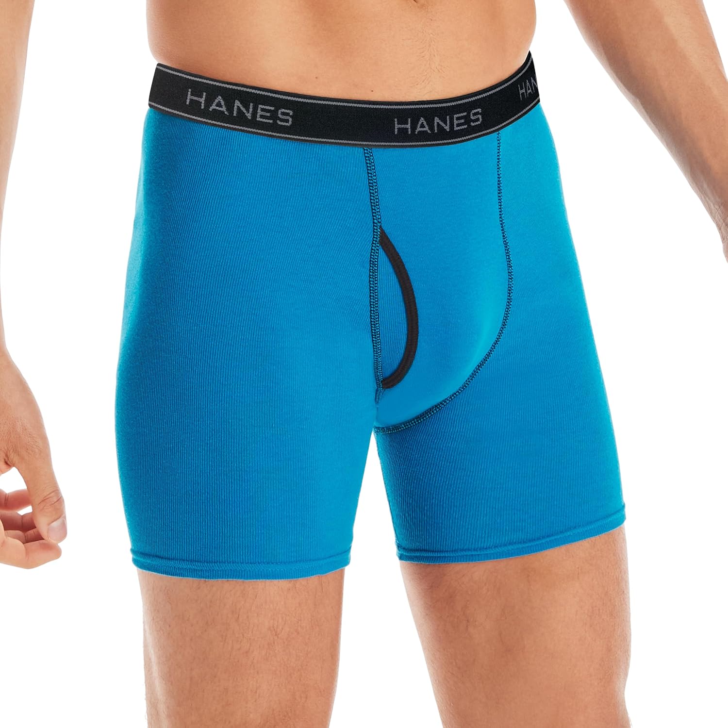 Thumbnail 1 de Hanes Men’s Fresh Cotton Breathable Boxer Briefs (Comfort Flex Waist, Moisture-Wicking, No-Ride-Up) Pack