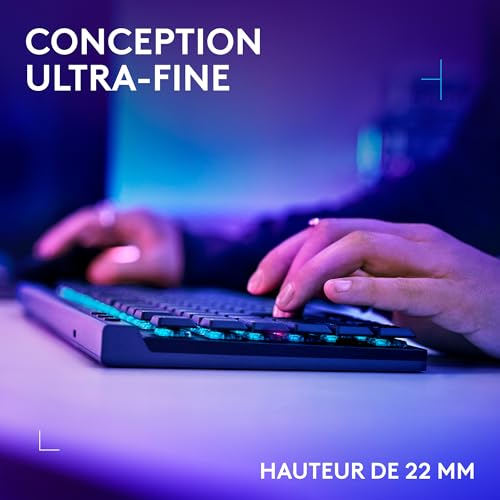 Detalle de Logitech G G515 Lightspeed TKL profilé – Clavier Gaming sans Fil