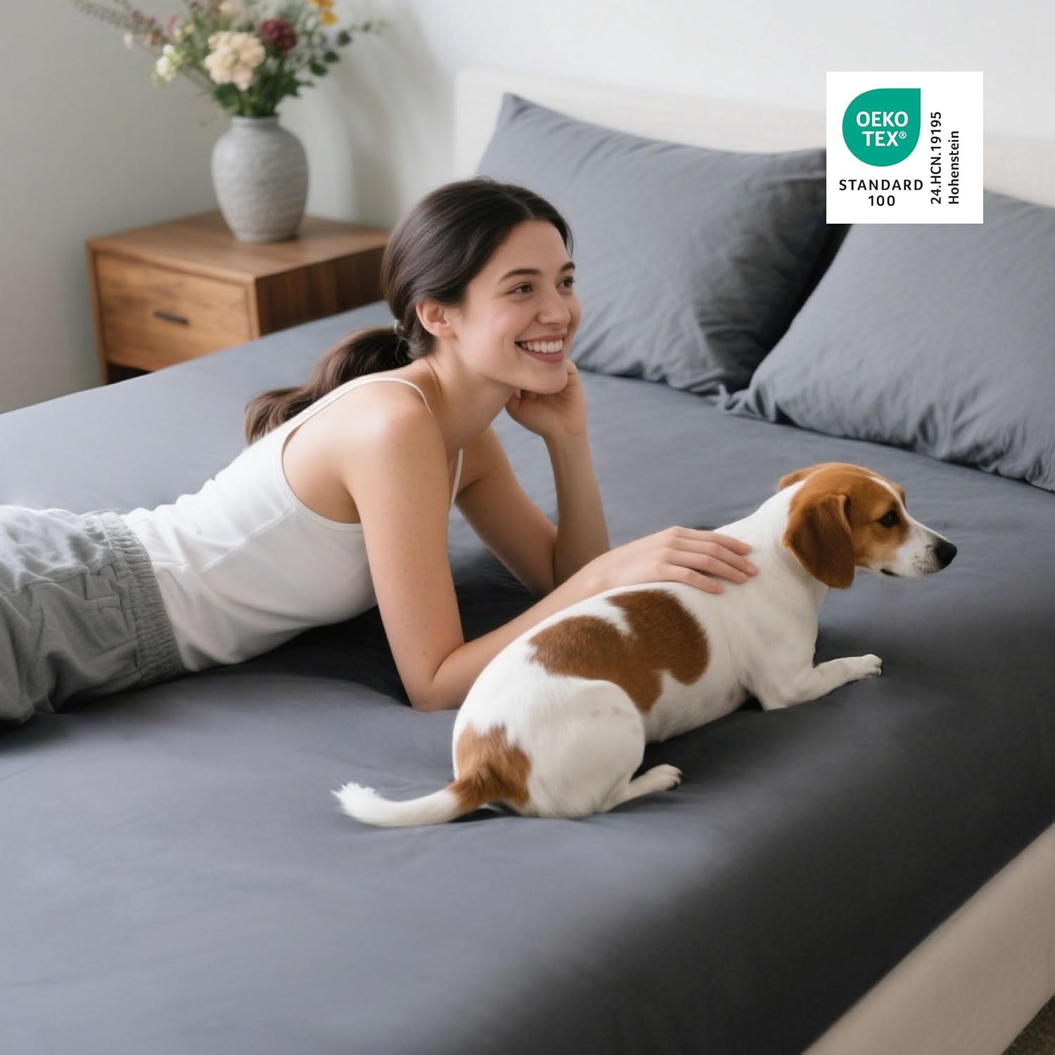 Detalle de Bedsure Fitted Sheet Queen