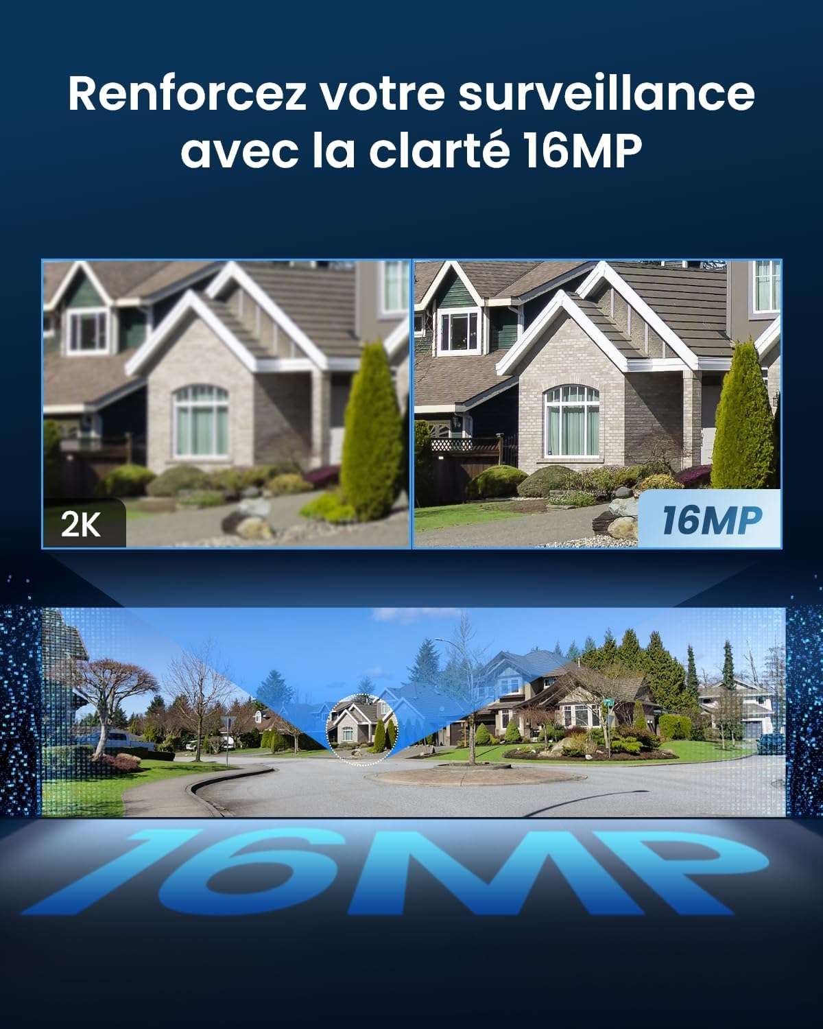 Thumbnail 1 de Reolink 16MP Caméra Surveillance WiFi 180°