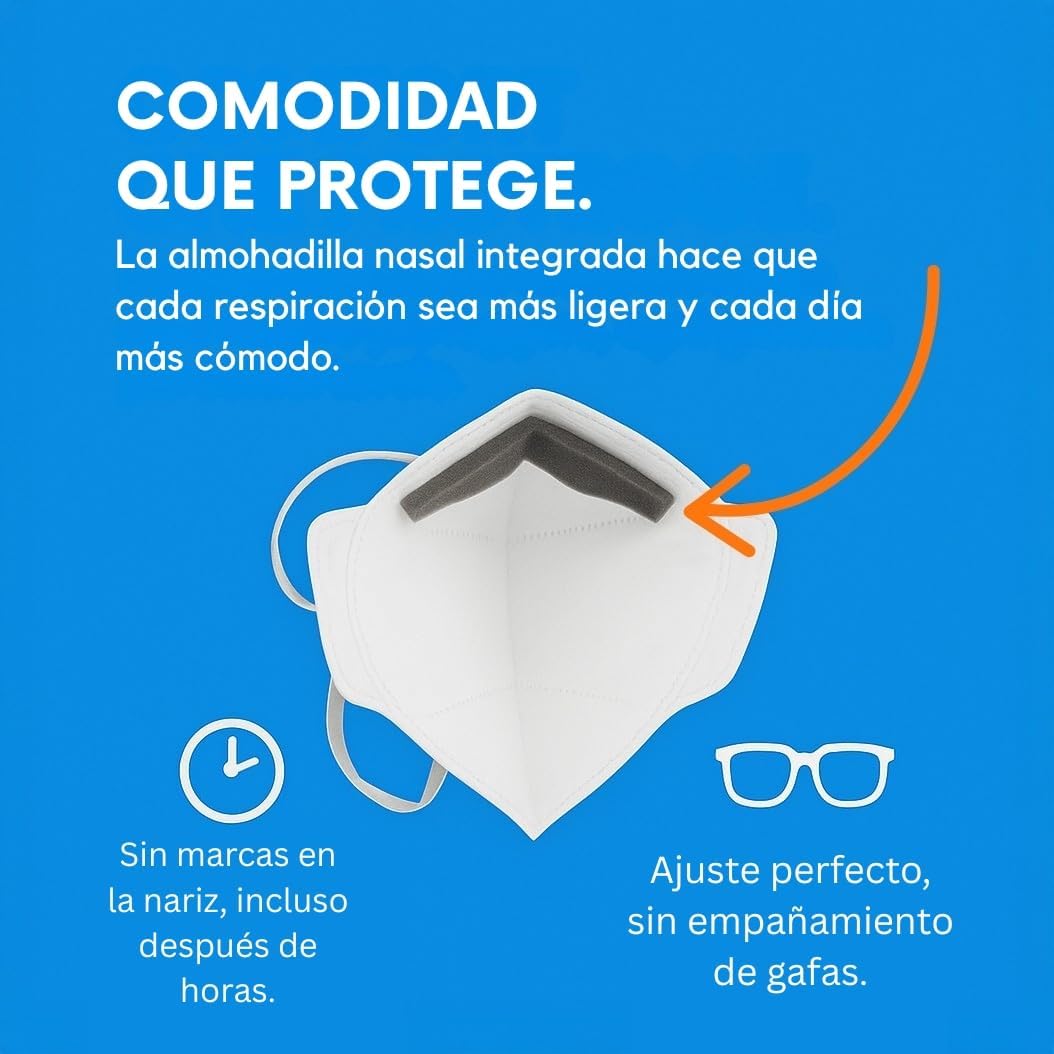 Detalle 2 de Mascarilla FFP3 con válvula 25 unidades BFE≥99