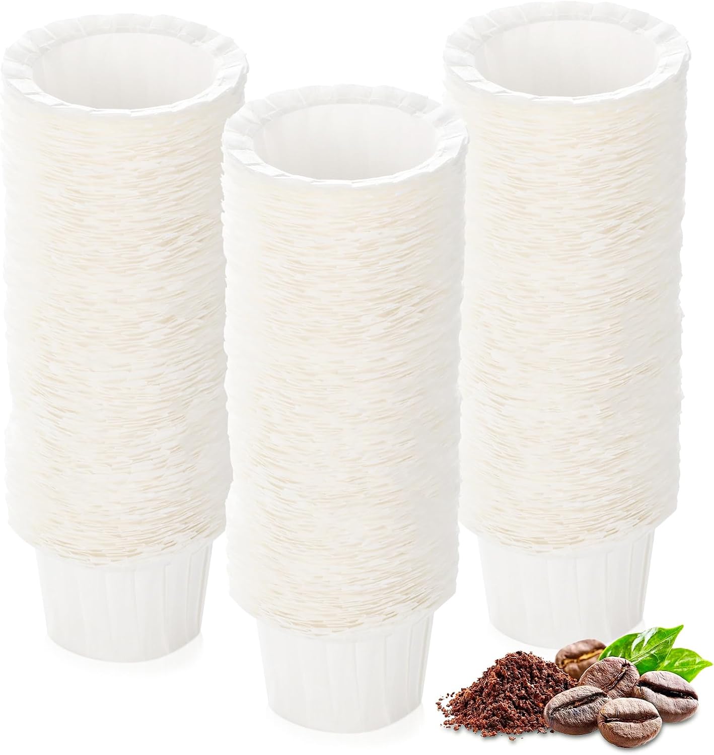 Detalle de Disposable Paper Coffee Filters for Keurig Single Brewers (fits most reusable K-cups) — 300 count