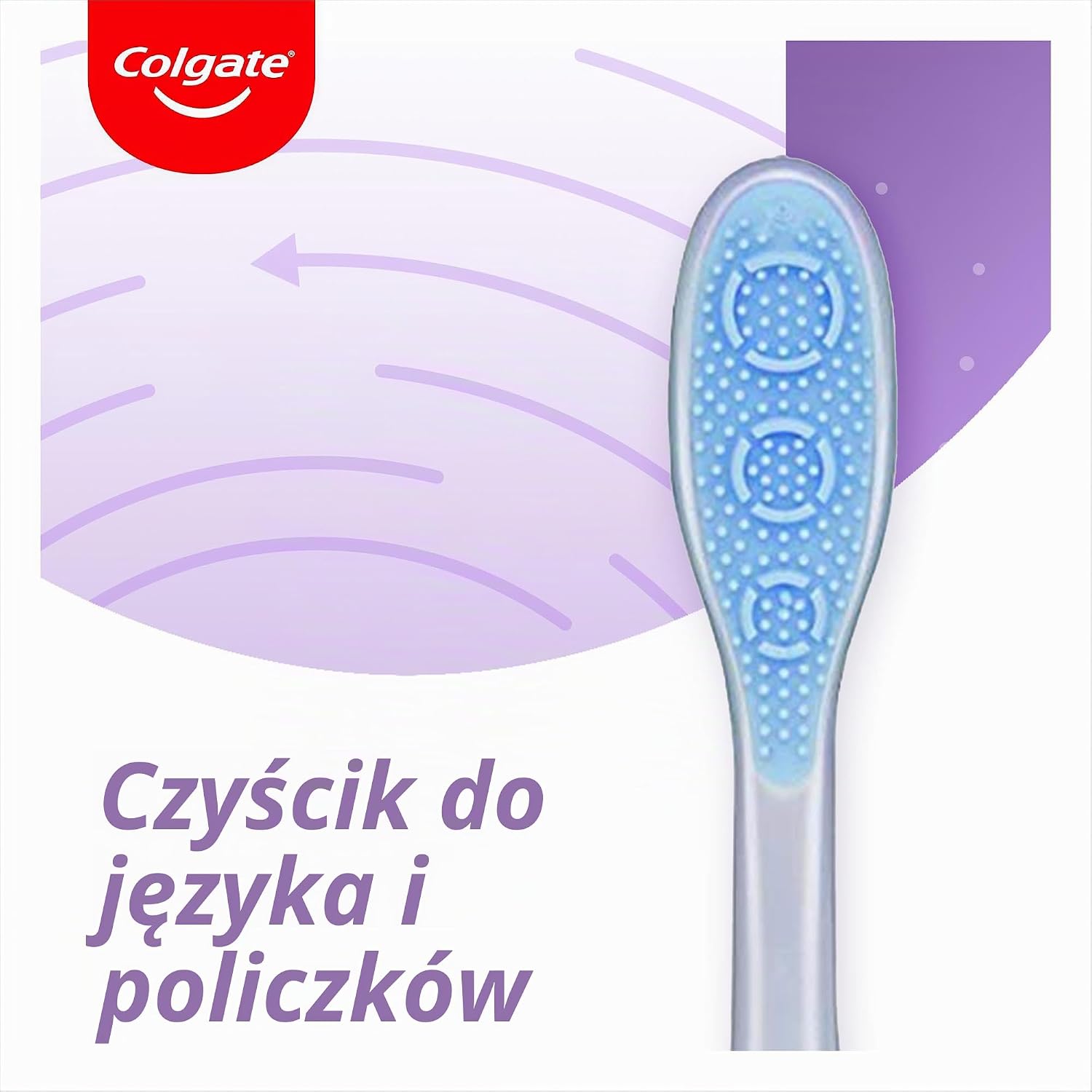Detalle de Colgate 360 Sensitive Extra Soft – bardzo miękka szczoteczka ręczna z czyścikiem języka