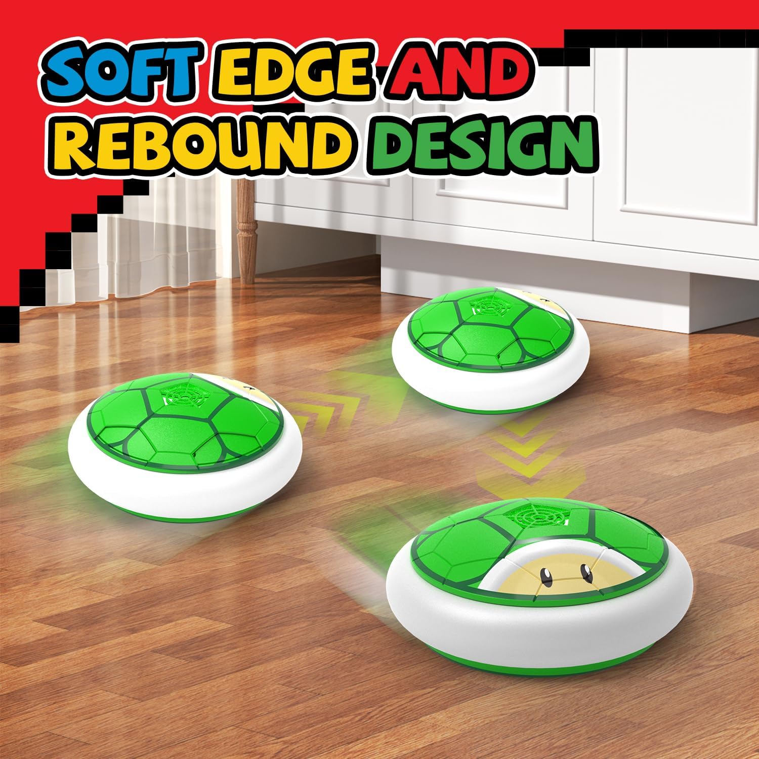Thumbnail 4 de Thusine Hover Soccer Ball for Kids – 2 LED Indoor Hover Soccer Balls (2 Pack)
