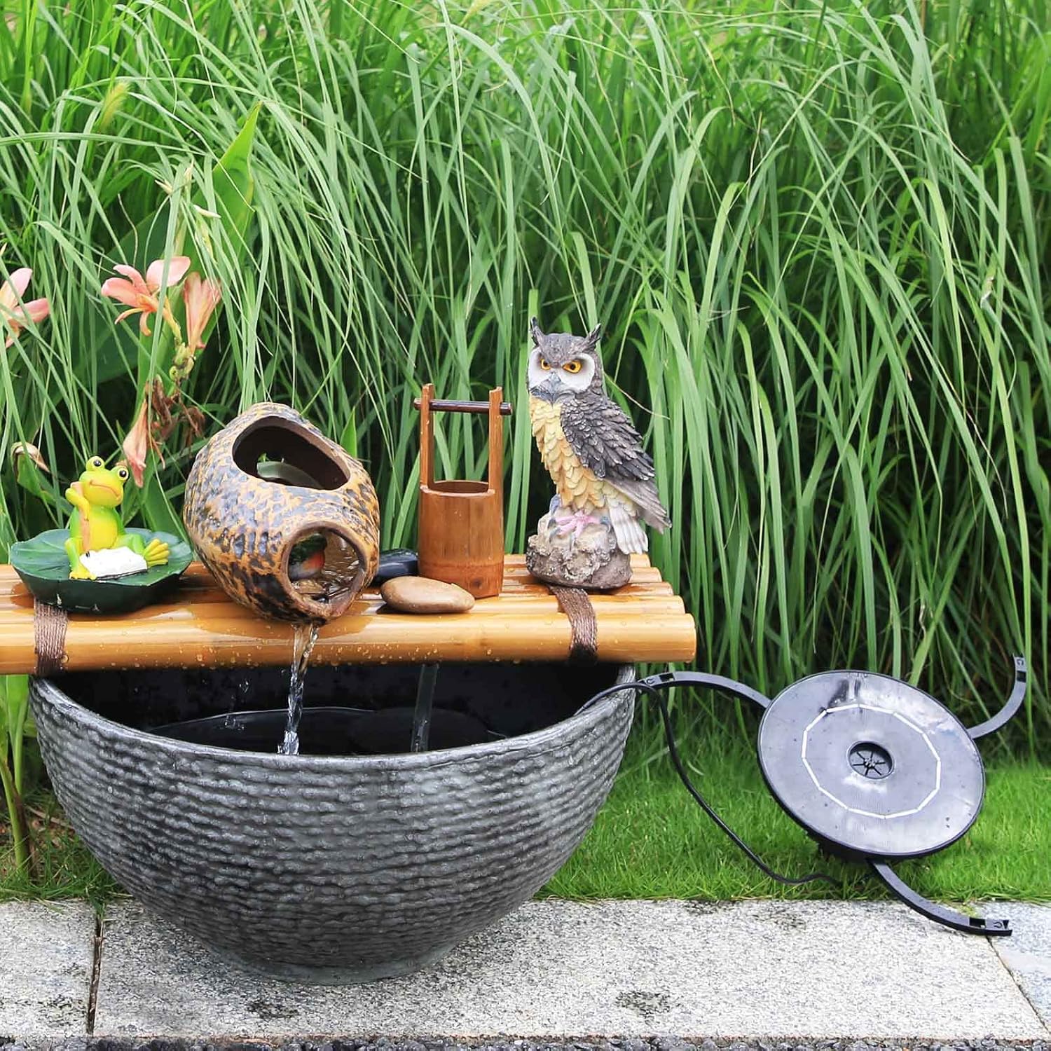 Detalle de AISITIN 2 IN 1 DIY Solar Springbrunnen 2.8W