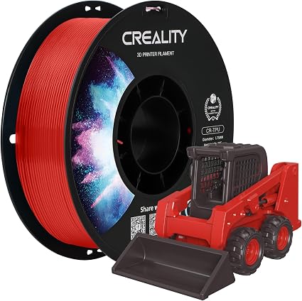 Detalle de Creality TPU Red 1KG – Filamento 3D Flexível e Resistente