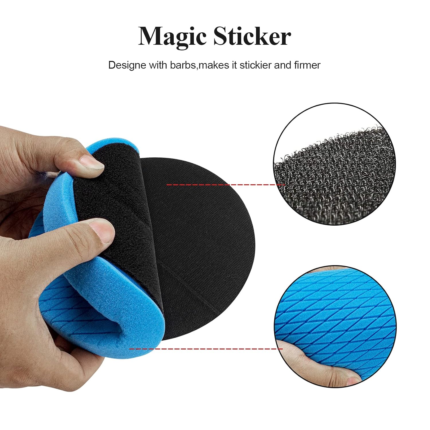Thumbnail 6 de Autolock 5 in buffing pads kit 6 pcs