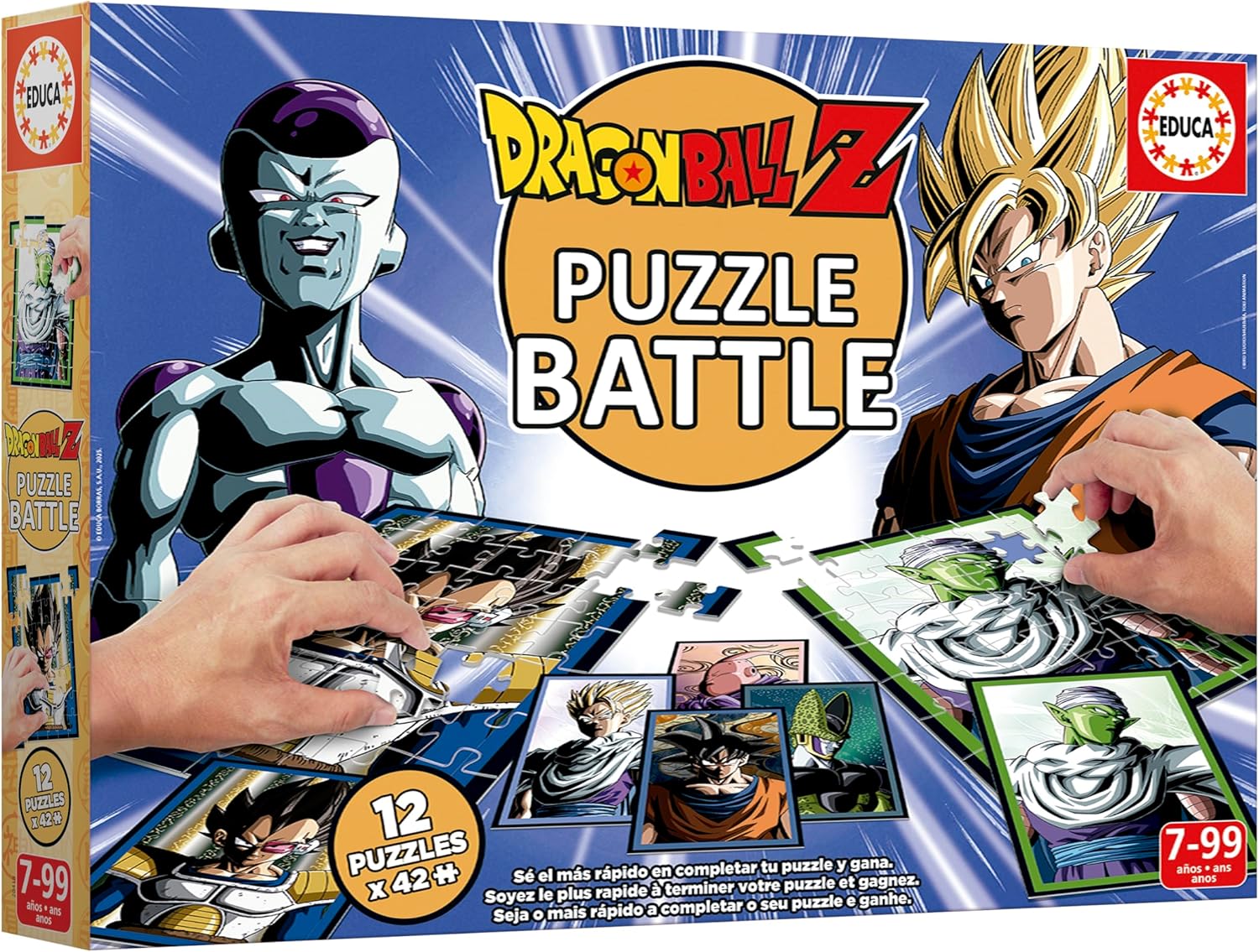 Thumbnail 2 de Educa Puzzle Battle Dragon Ball (20418) – gioco da tavolo a 12 mini-puzzle da 42 pezzi, età 7+