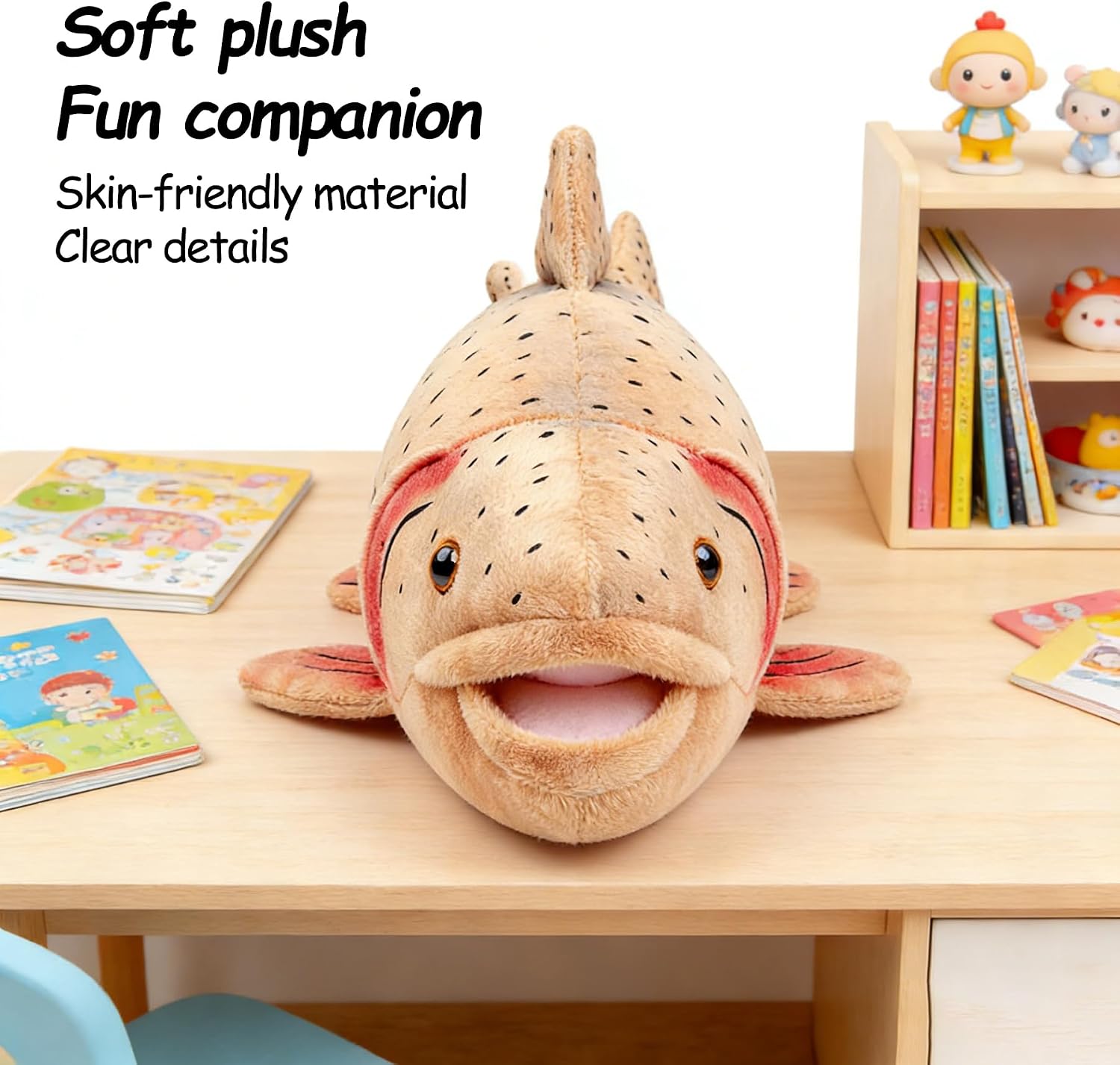 Thumbnail 3 de RLOMUTE Rainbow Trout Plush Toy 16.5 Inch
