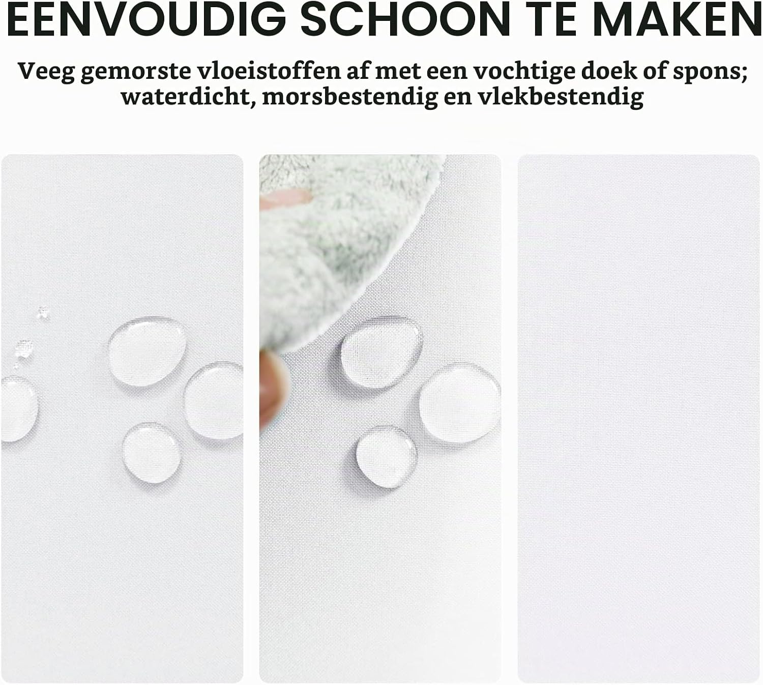 Thumbnail 1 de DWCN tafelkleed 90 x 90 cm, wit, water- en vuilafstotend en wasbaar