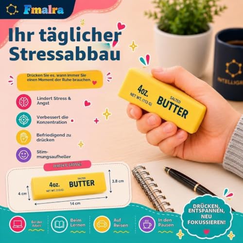 Thumbnail 1 de SIMENTY Butter Quetschspielzeug – 2er-Set Butter Squishy Stressball
