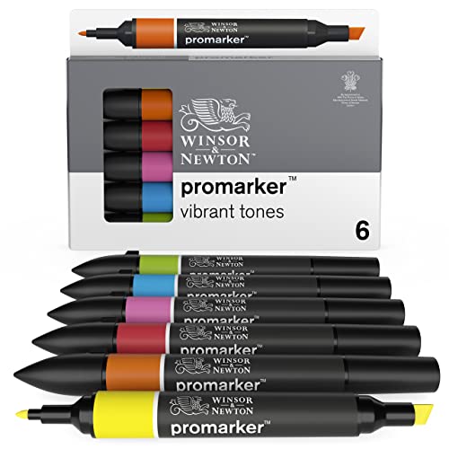 Detalle de Winsor & Newton ProMarker 6 unidades 🎨