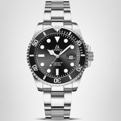 Thumbnail 7 de LN LENQIN Montre Homme en Acier Inoxydable — Quartz Analogue, Étanche 3ATM, Lumineuse