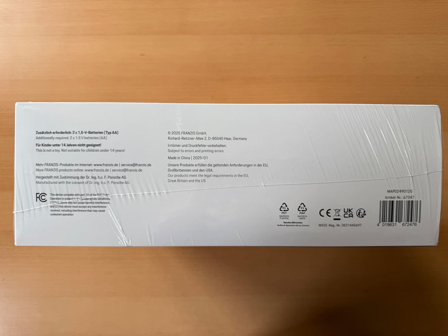 Detalle 2 de Franzis Porsche 911 1:24 Modellbausatz mit Sound