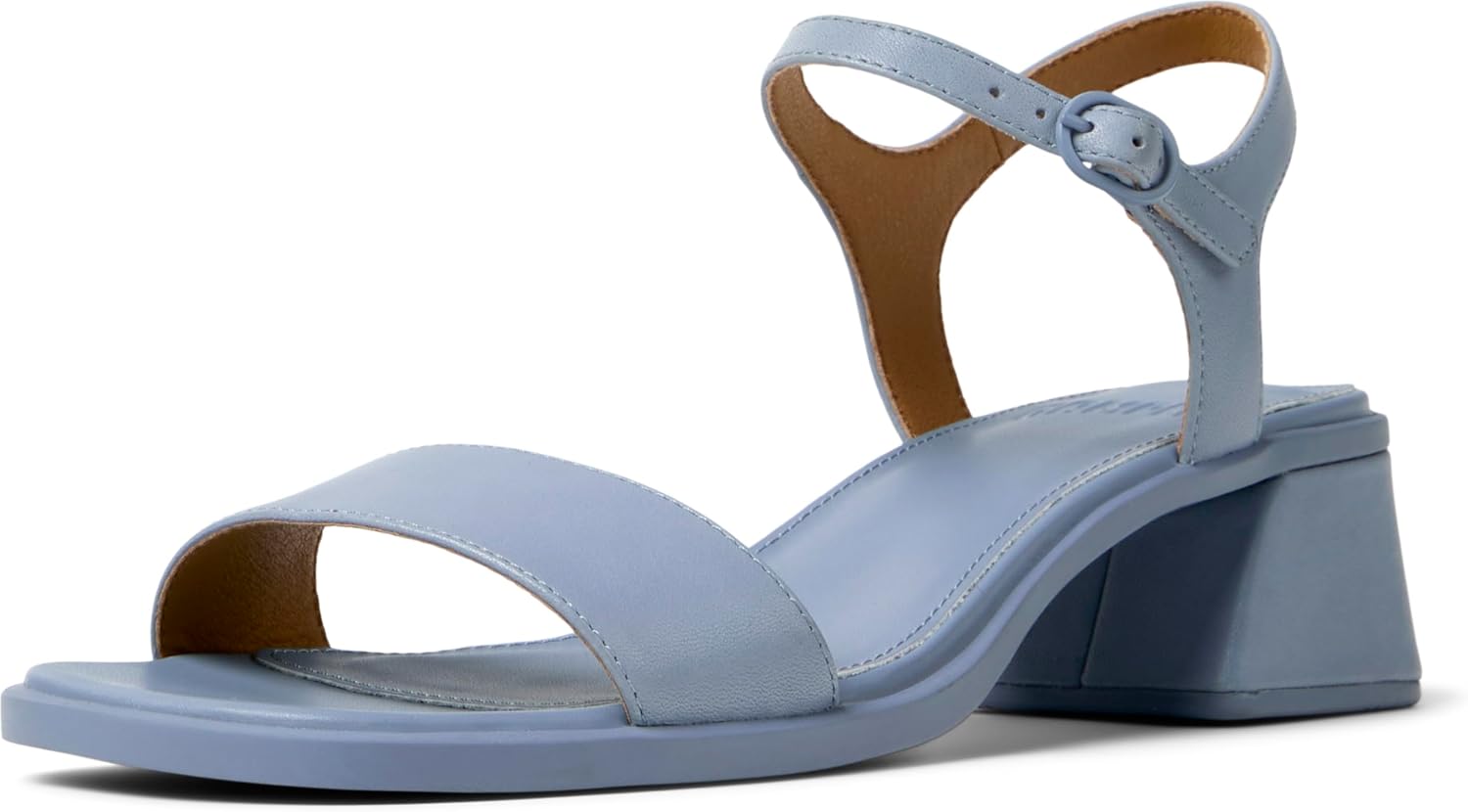 Detalle de Camper Femme Kora Sandal K201914 – Sandale en cuir bleu pastel, confort et élégance estivale