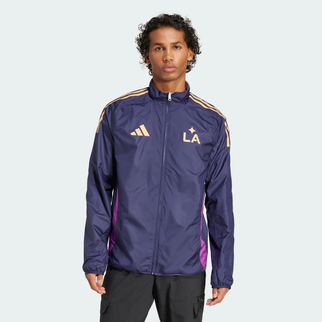 Detalle 2 de ADIDAS LA Galaxy Reversible Anthem Jacket – una chaqueta versátil para fans y diario