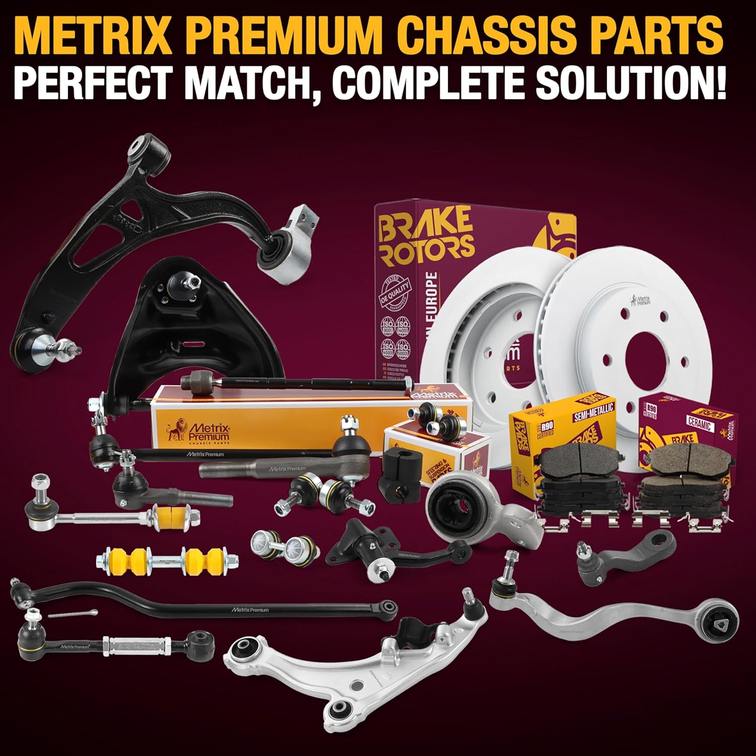Thumbnail 6 de Metrix RK641504 & RK621602 Front Lower Control Arm Set for Dodge Ram 1500 2006-2018 4WD