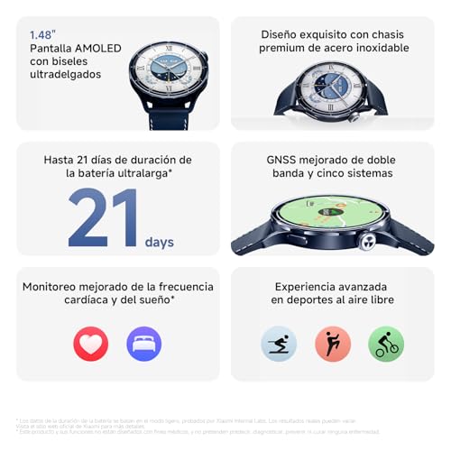 Detalle 2 de Xiaomi Watch S5 46 mm: smartwatch AMOLED, autonomía de 21 días y más de 150 modos deportivos