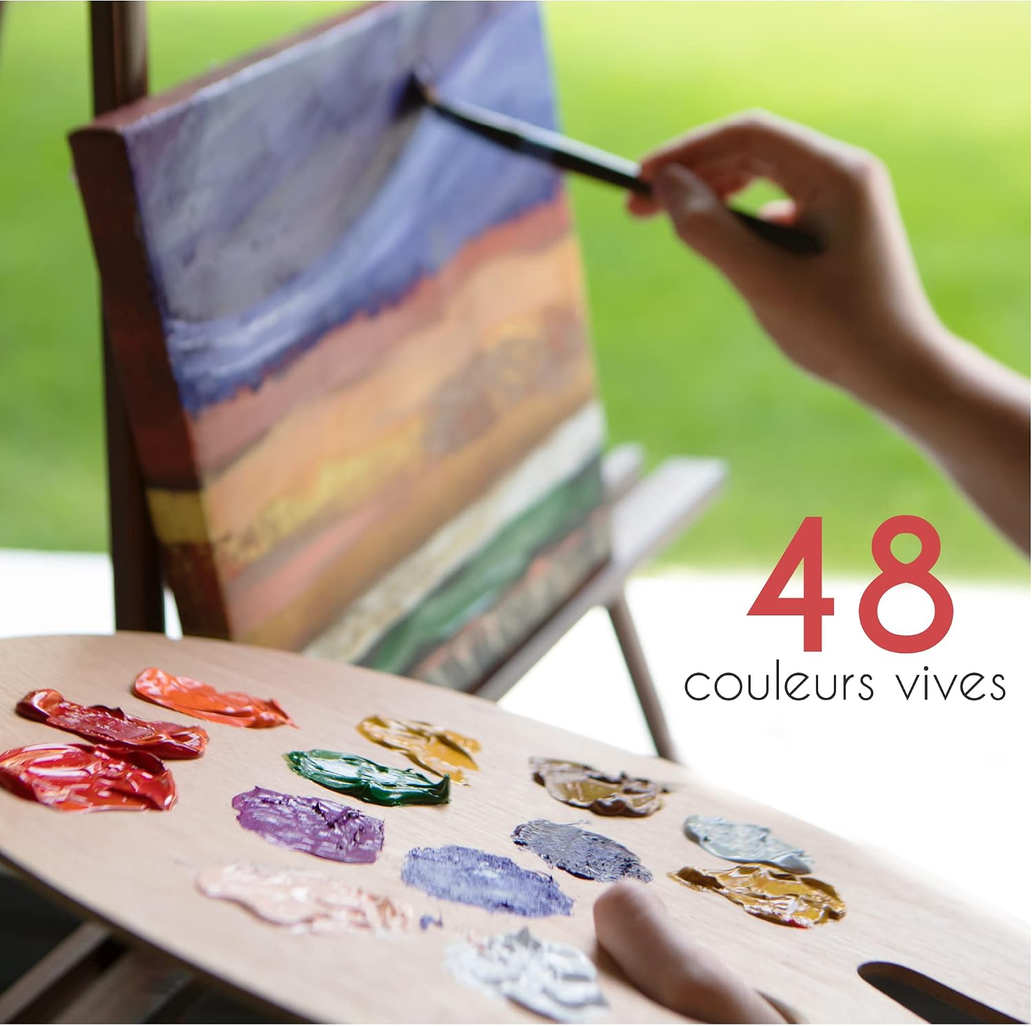 Detalle 2 de Zenacolor 48 tubes peinture à l'huile 🎨