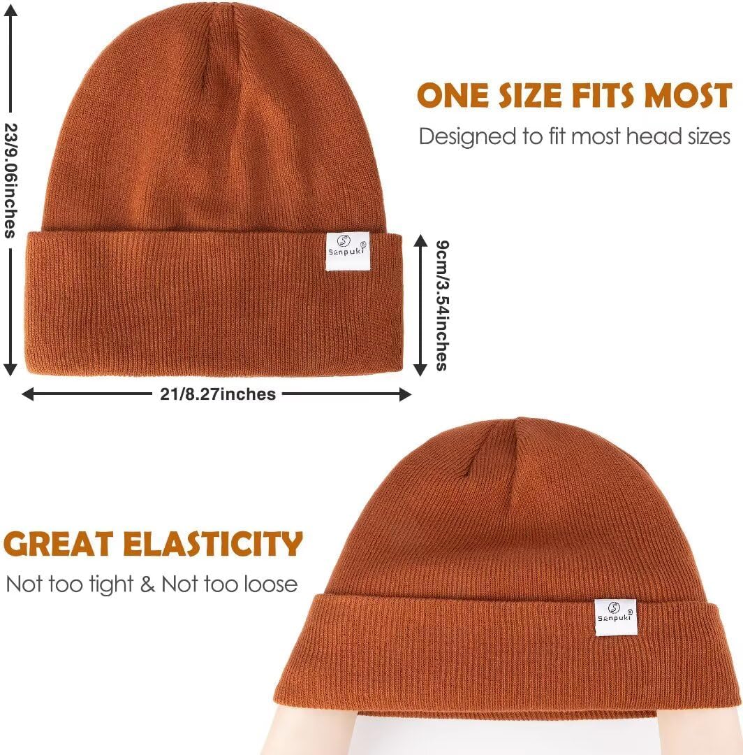 Detalle de SENPUKI 3-Pack Satin Lined Beanie