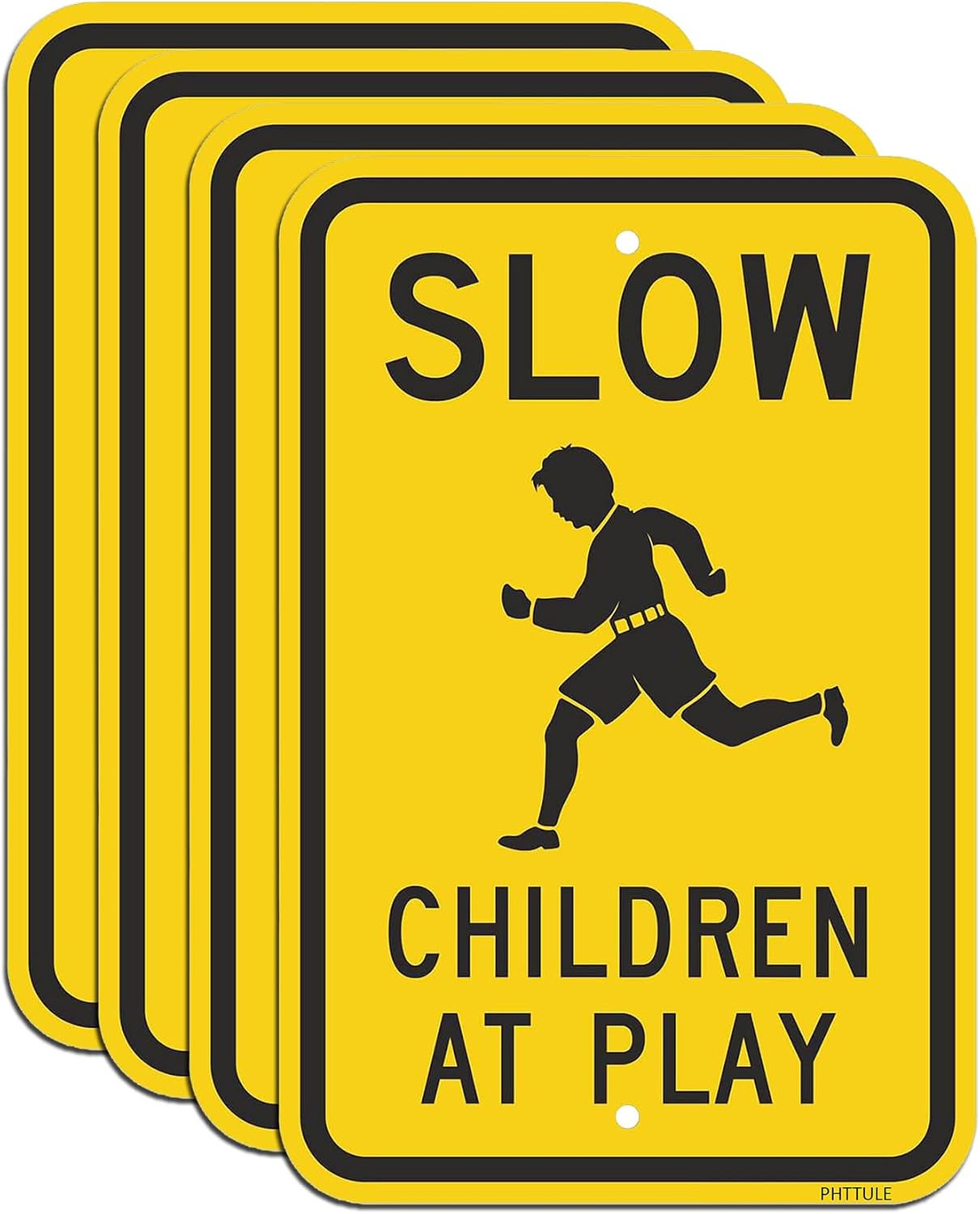 Detalle 2 de PHTTULE Slow Down Sign 18 x 12 inches