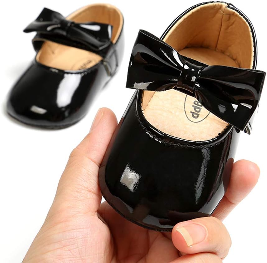 Thumbnail 1 de RVROVIC Baby Girl Moccasins: Sparkly Lightweight Prewalker Shoes