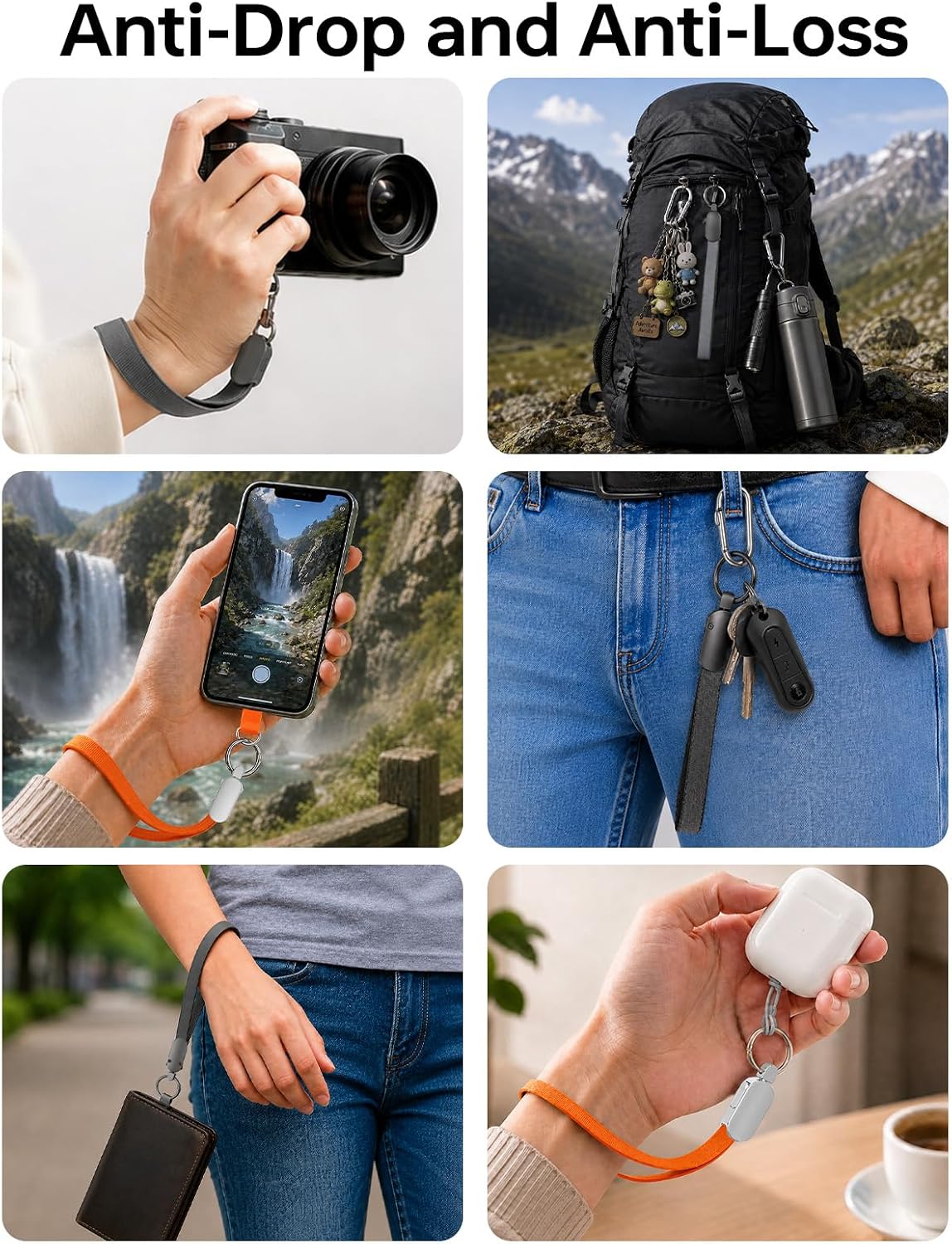 Detalle de WXHGD Phone Wrist Strap, 8.5-Inch Length