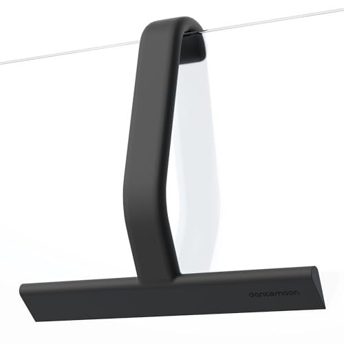 Detalle de dancemoon JustHang Shower Squeegee with Built-in Hook, 25 cm (Black)