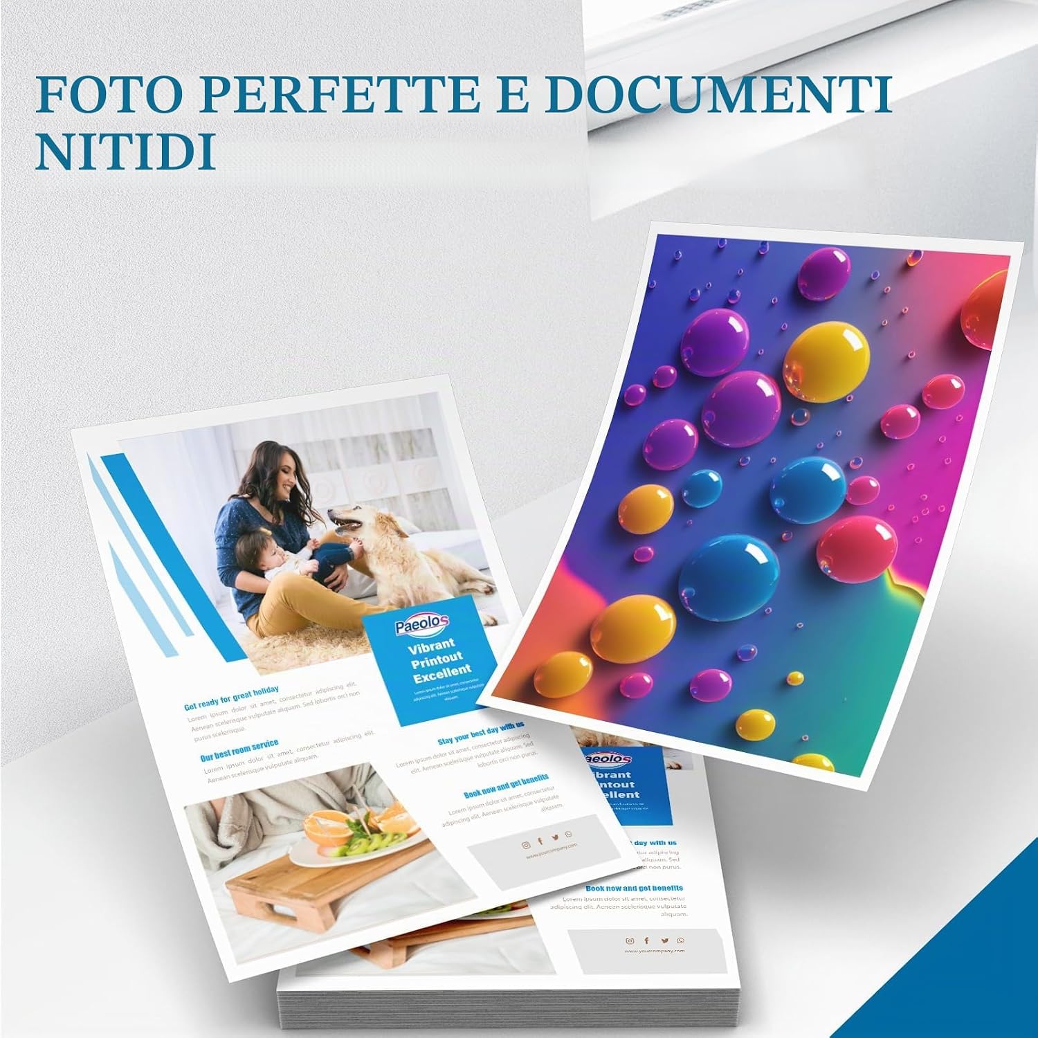 Detalle de Cartucce d'inchiostro Paeolos LC426XL XL Pigment – Multipack per Brother MFC J4335/J4340/J4535/J4540 (Nero/Ciano/Magenta/Giallo)