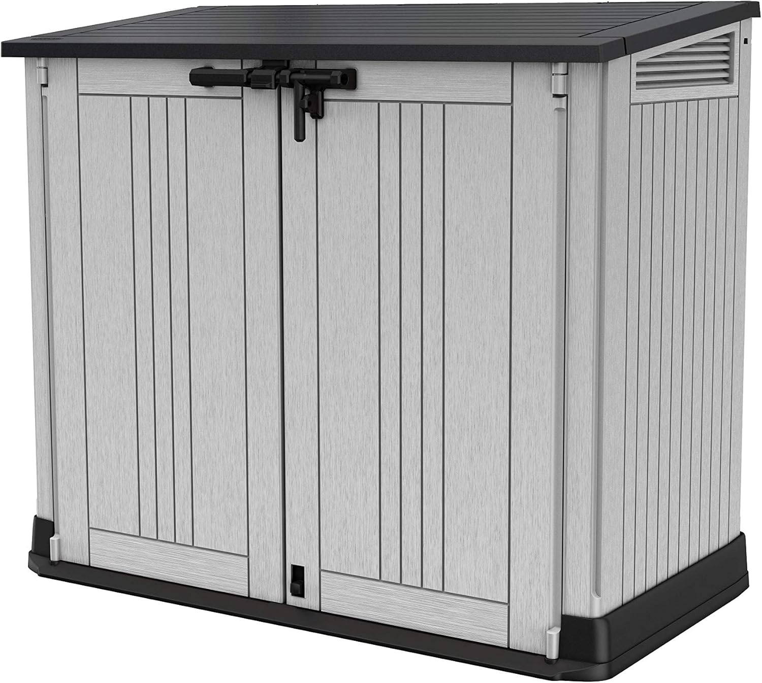 Thumbnail 1 de Keter Store It Out Nova Outdoor Garden Furniture Storage Shed dark grey lid, light grey body
