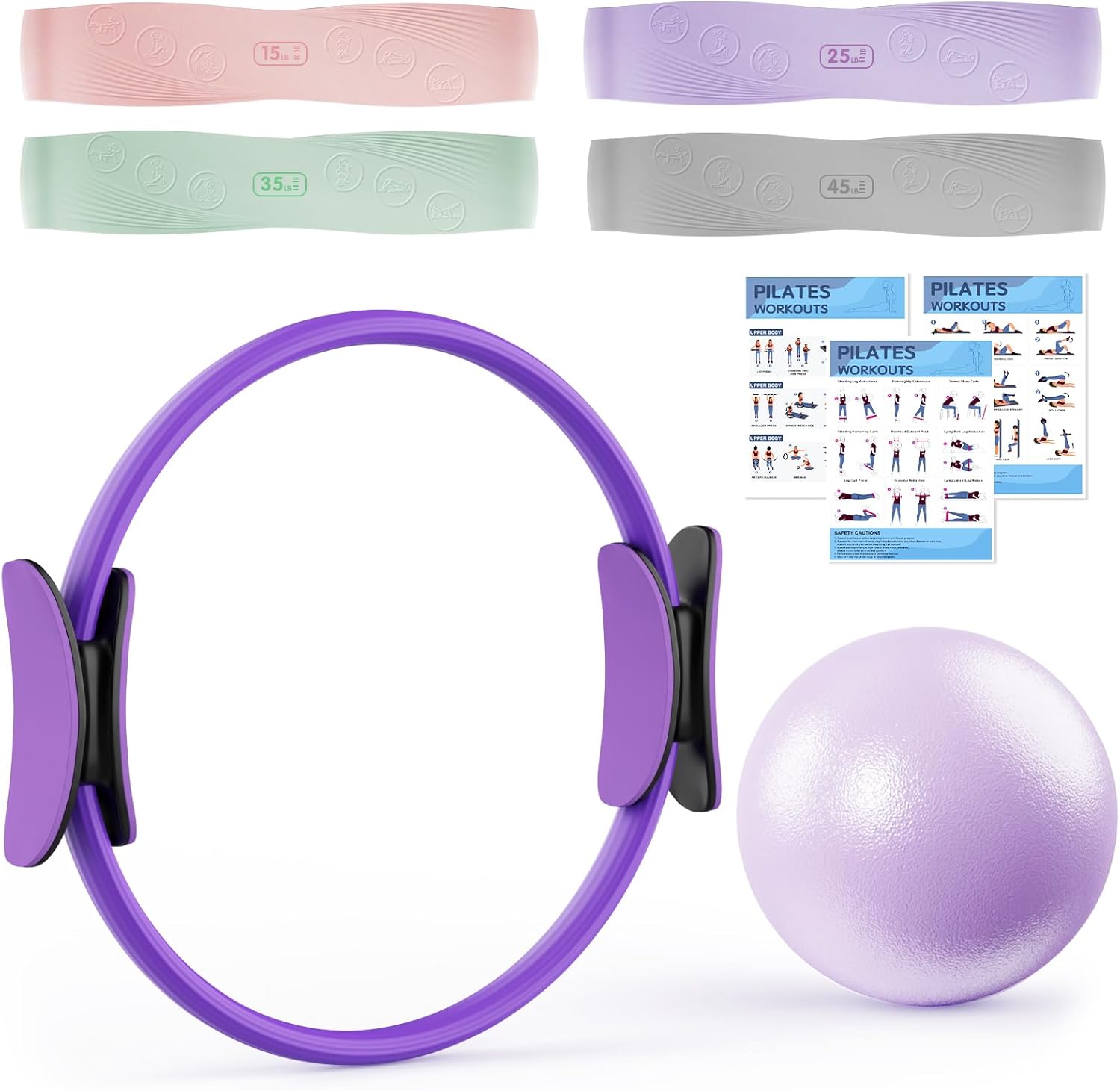Detalle de XTTANK Set de Aro Pilates 34 cm para casa