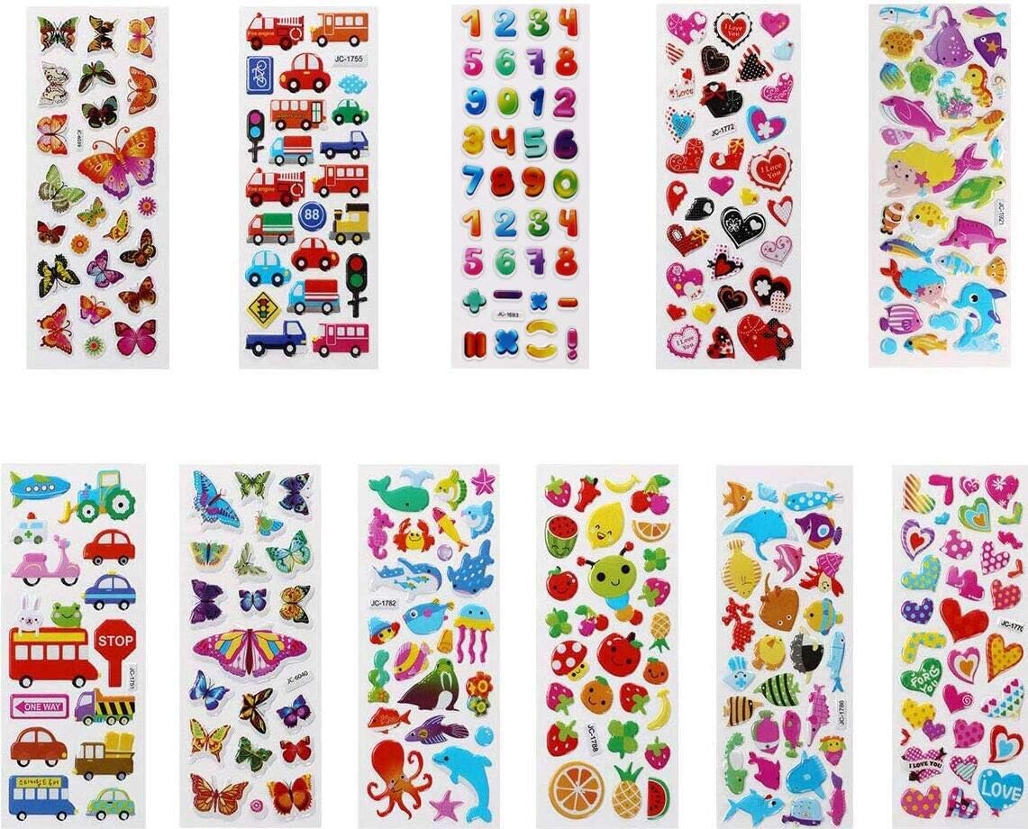 Thumbnail 2 de Vicloon Adesivi 3D 22 fogli 🎨