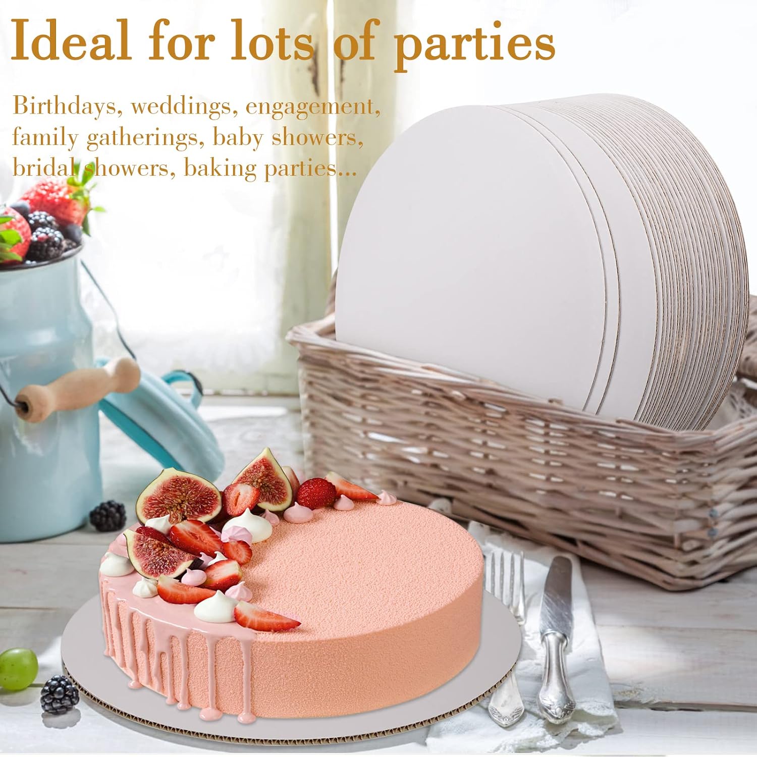 Detalle 2 de Sudaya Cake Boards, 8-Inch Round