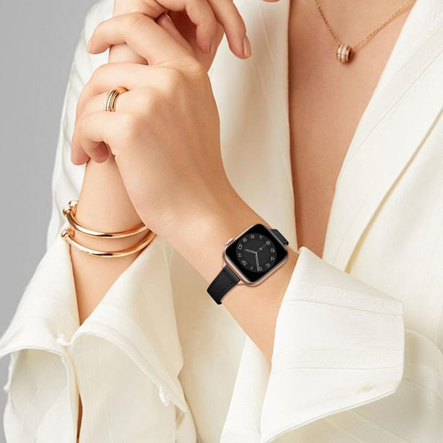 Thumbnail 5 de SUNFWR Leather Strap for Apple Watch 41mm