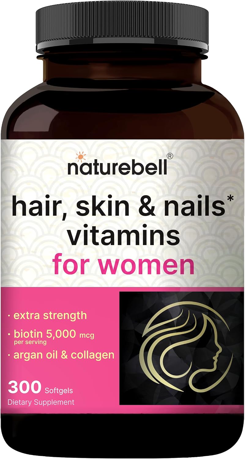 Detalle de NatureBell Hair, Skin & Nails Vitamins, 300 Softgels