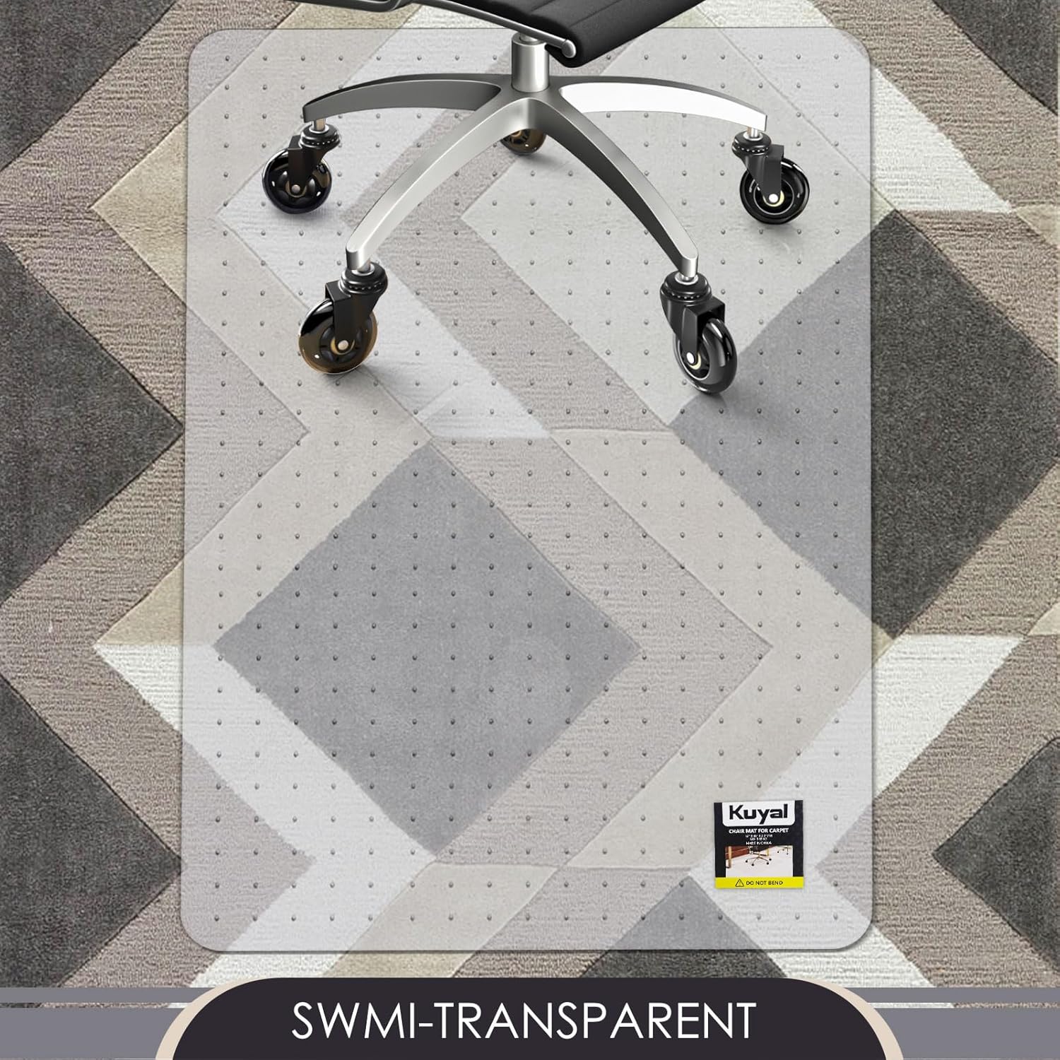 Thumbnail 4 de Kuyal Office Chair Mat for Carpet 91x139