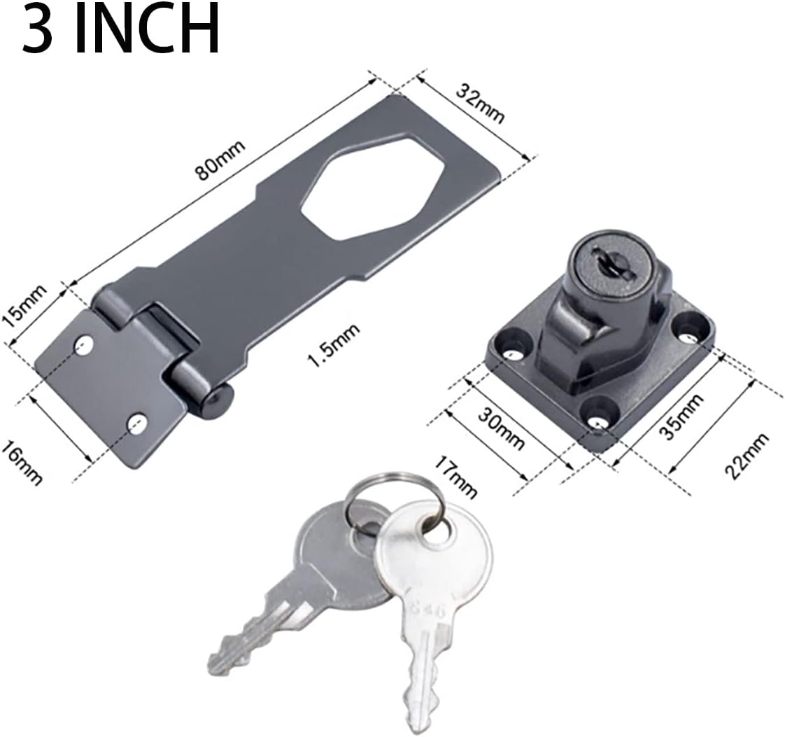Detalle 2 de Flip Latch hasp door lock, 3-inch