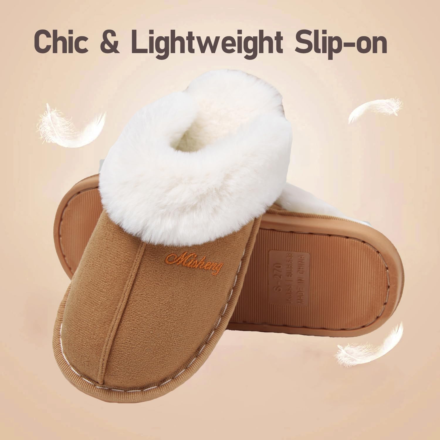 Thumbnail 4 de Donpapa Hausschuhe Damen Herren Winter Memory Foam Slippers