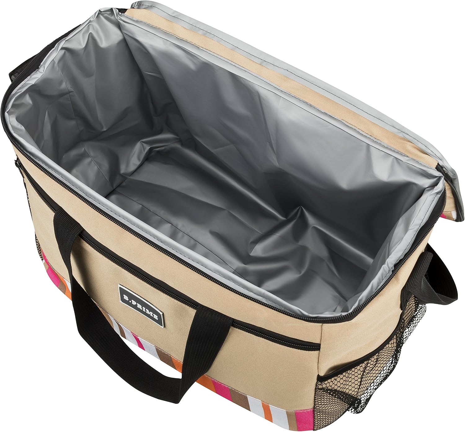 Detalle de B.PRIME Borsa Termica 20L Classic – 36 x 26 x 22 cm: leggera e pratica per picnic e viaggi