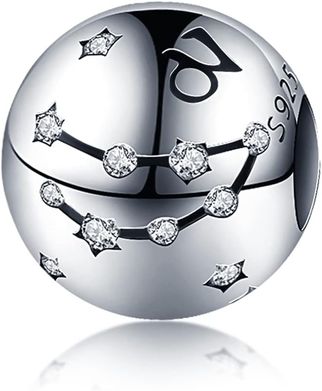 Thumbnail 4 de CQWVB Damen Charm Anhänger Sternzeichen aus 925 Sterling Silber (12 Sternbilder) – passend für europäische Armbänder & Ketten