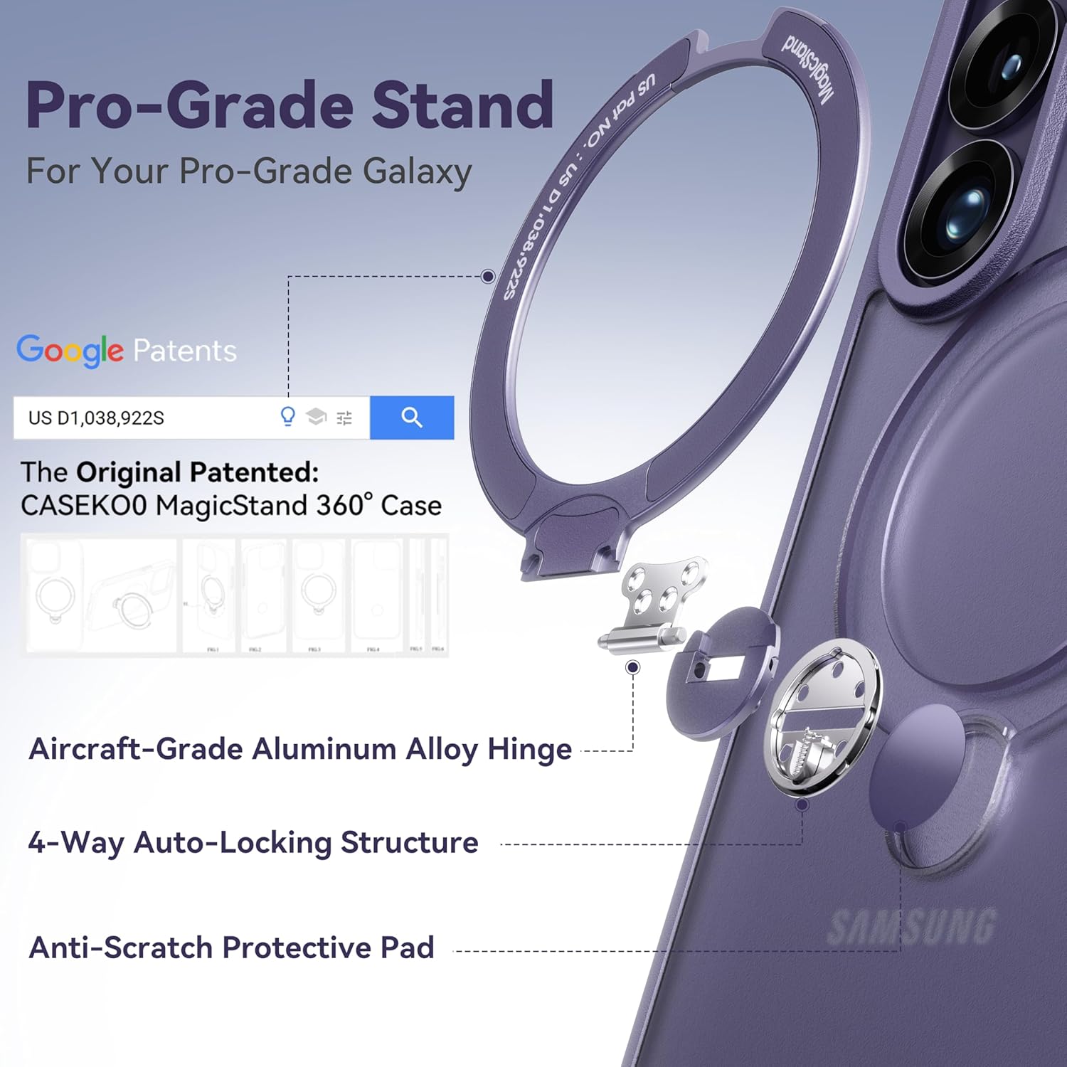 Detalle 2 de CASEKOO S26 Ultra magnetic case 6.9