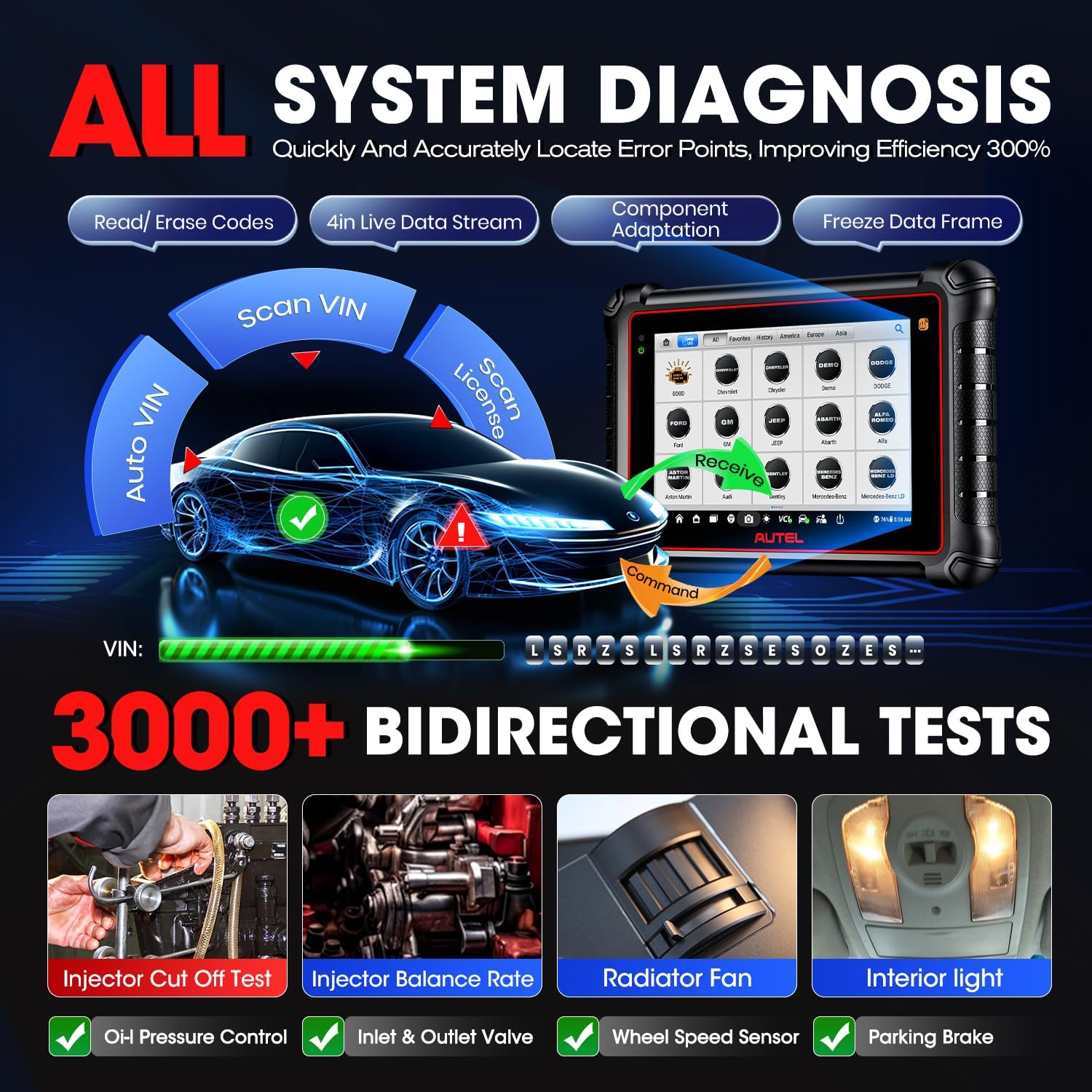 Thumbnail 5 de Autel MaxiPRO MP900TS (2026) 8in: Bidirectional Scan, TPMS & ECU Coding