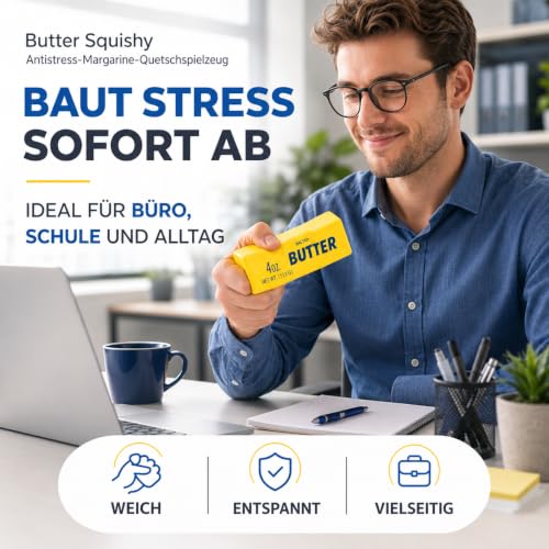 Detalle 2 de Butter Squishy – Antistress Margarine Quetsch von TK Gruppe