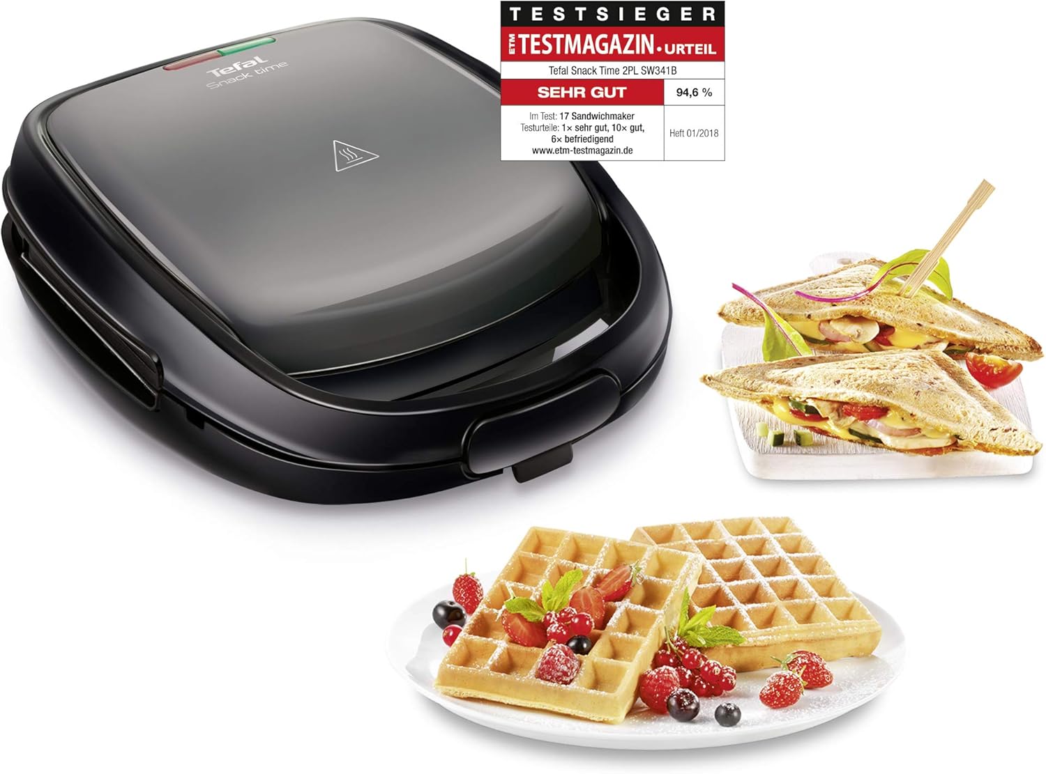 Thumbnail 1 de Tefal SW341B Snack Time 700 W Kombi-Gerät 🧇