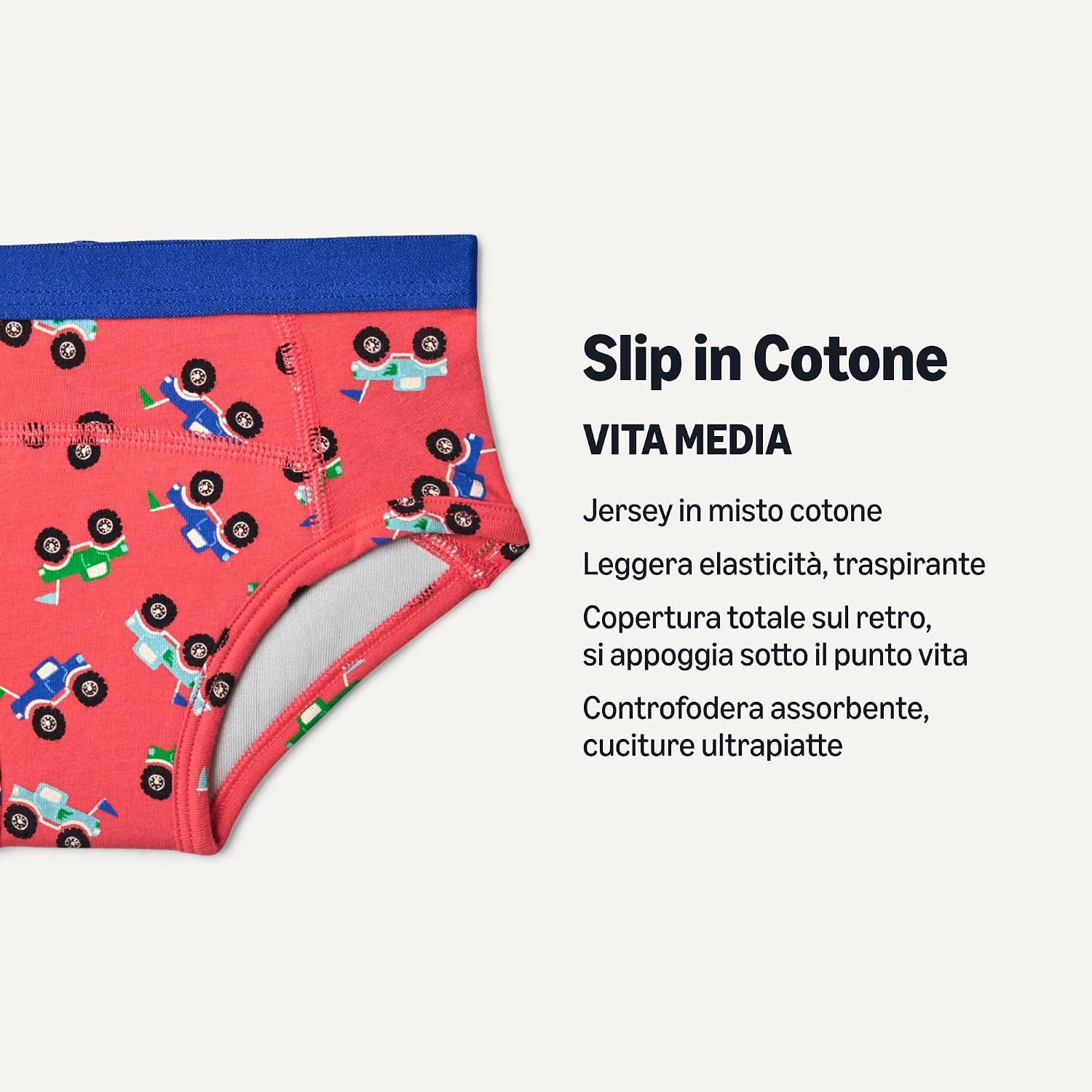 Detalle 2 de Amazon Essentials Mutandine da Apprendimento in Cotone Unisex – Bambini e ragazzi, Confezione da 4