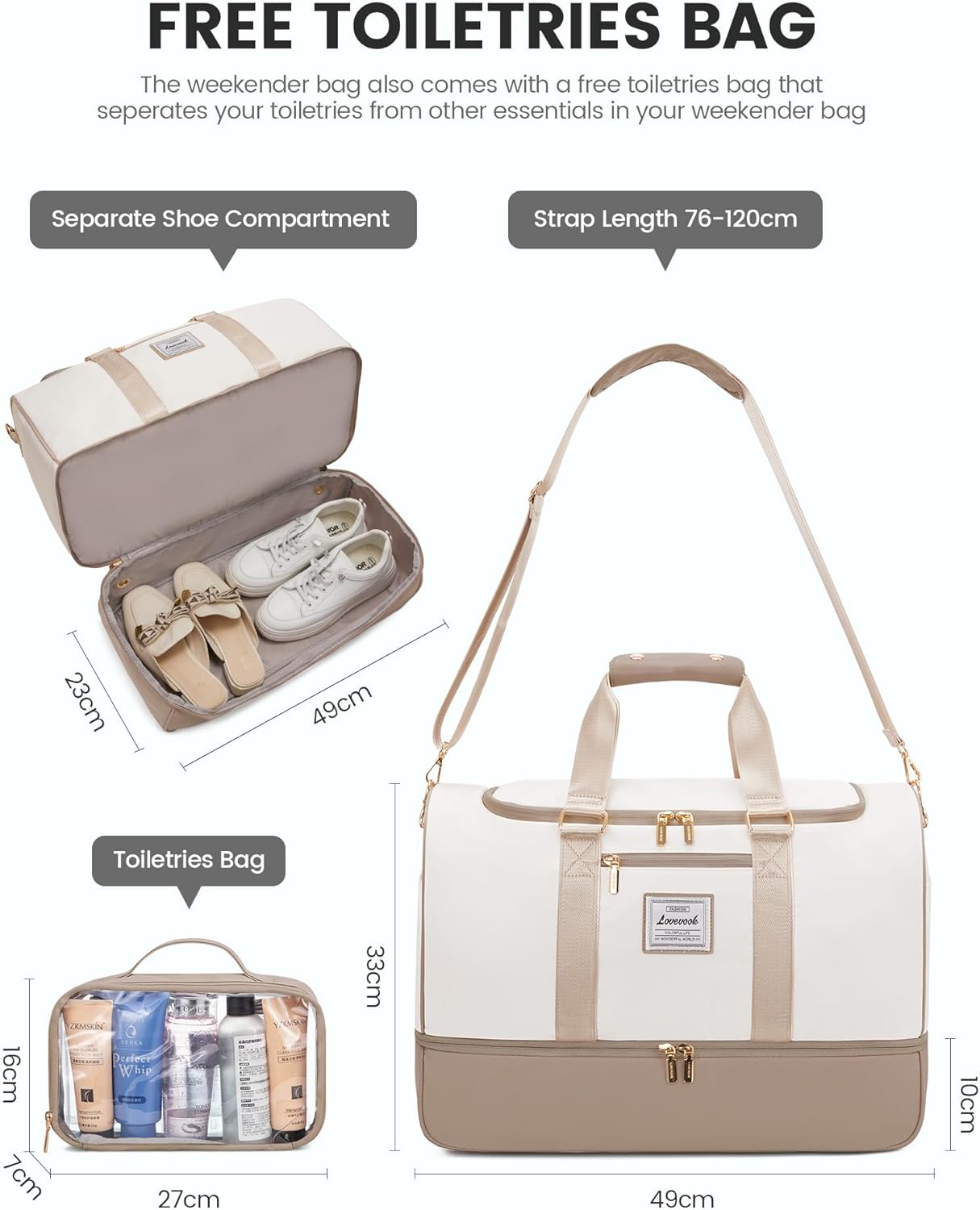 Thumbnail 1 de LOVEVOOK Reisetasche 37L 🧳