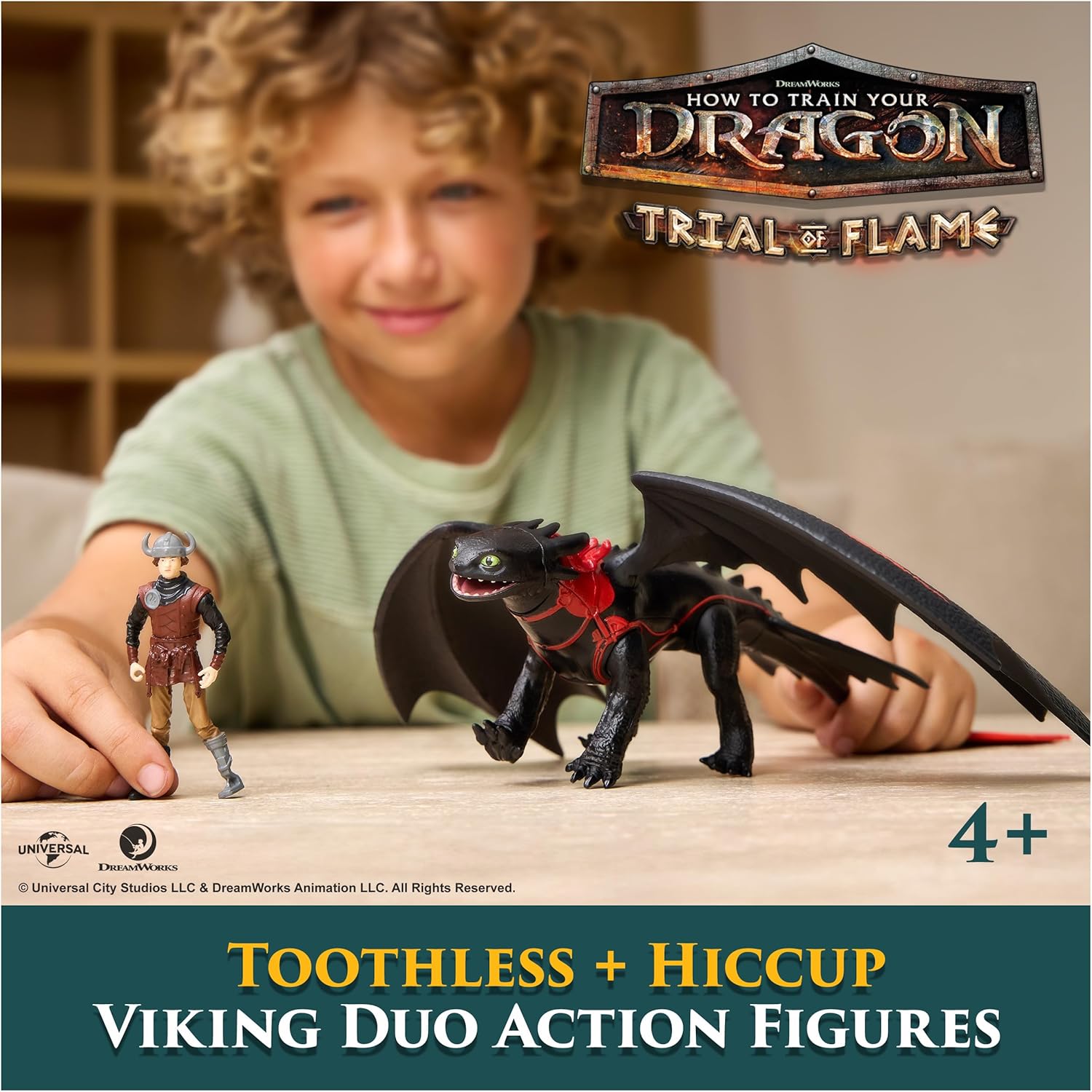 Detalle de Dreamworks Dragons Figure DrgnVkngToothlessHiccup S2V2