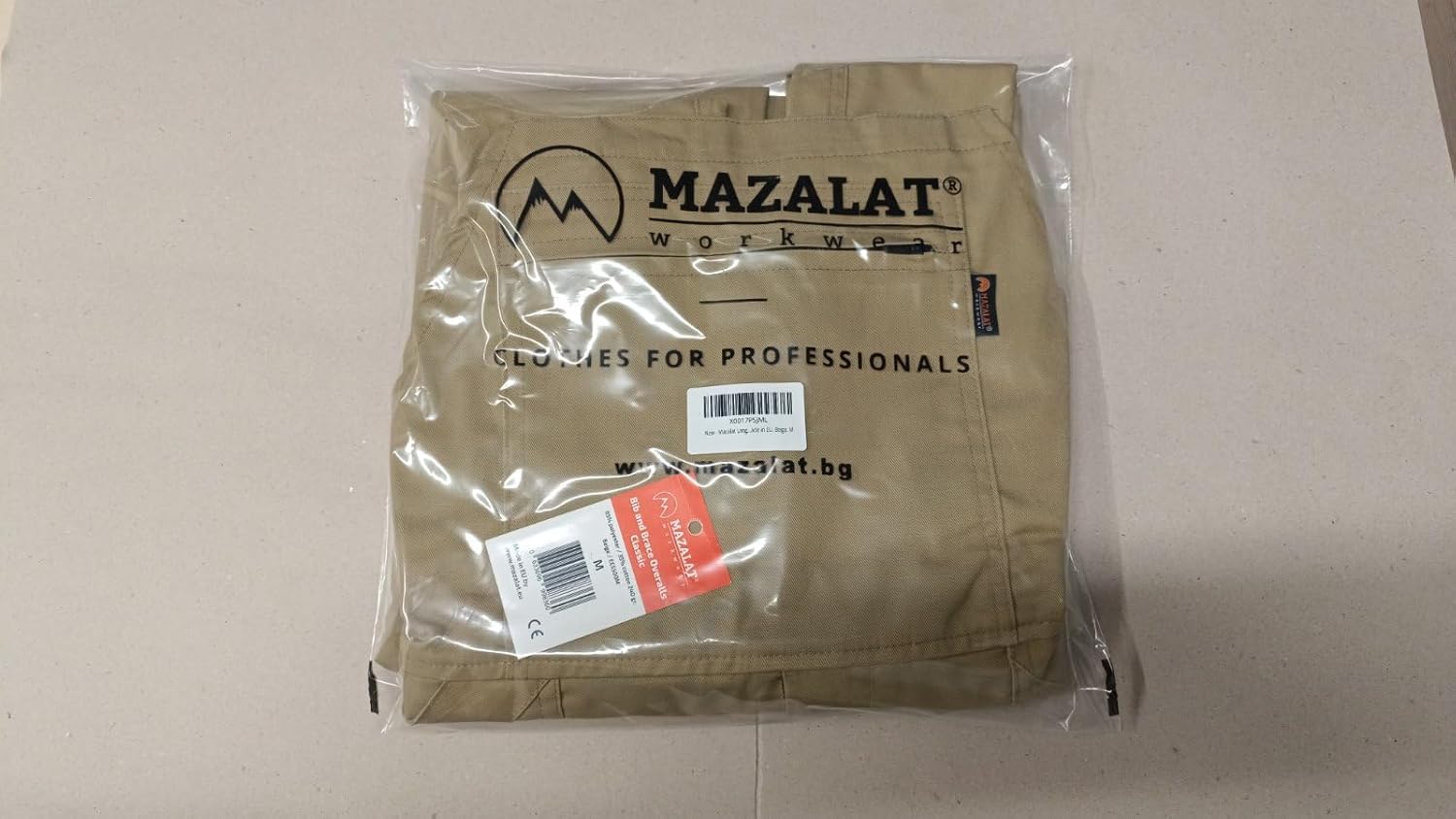 Detalle de MAZALAT work wear Salopette da lavoro uomo con bretelle, taglie grandi S-3XL
