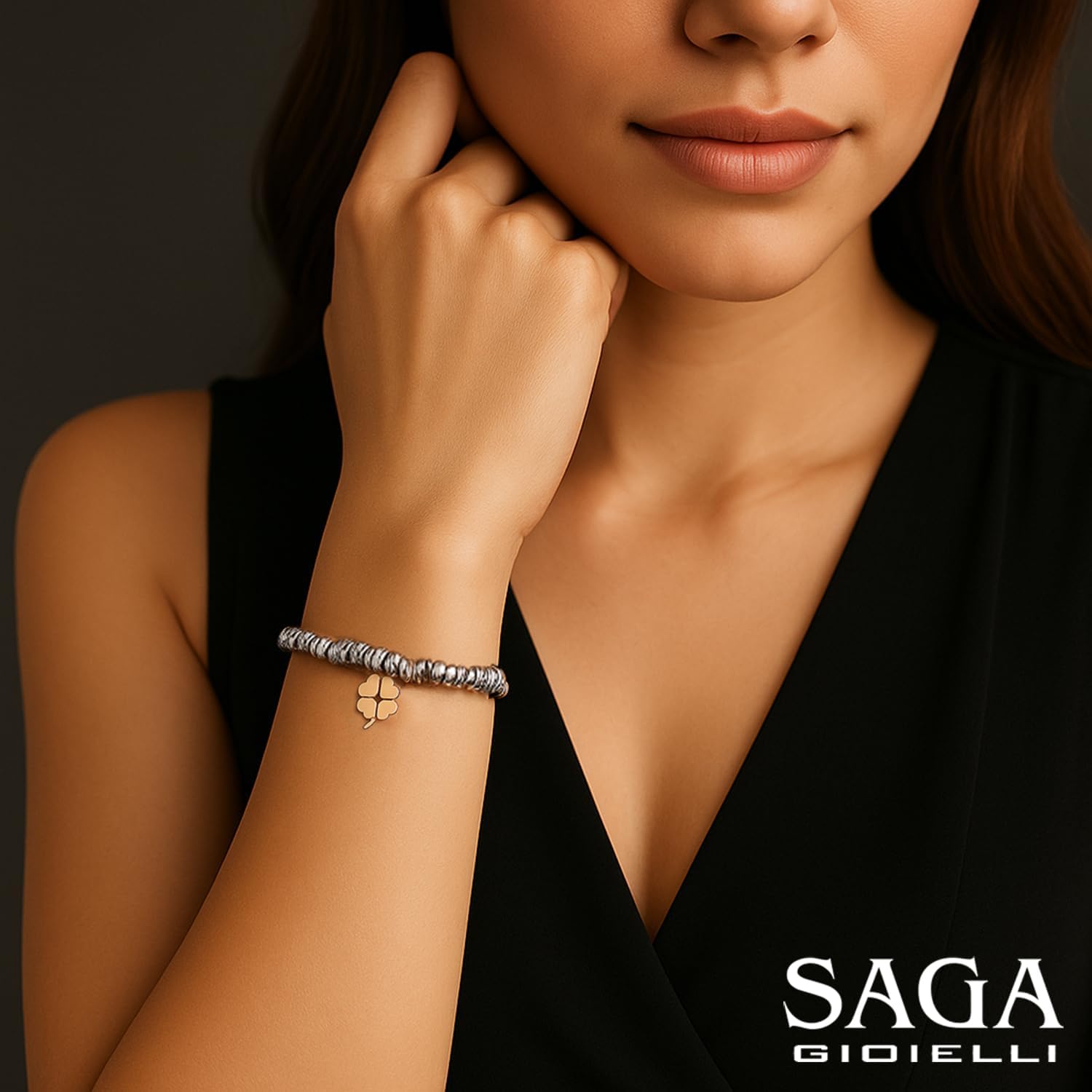 Thumbnail 2 de Bracciale Donna SAGA GIOIELLI con Scritte, Pensieri e Parole – 17,5+3 cm in acciaio inox